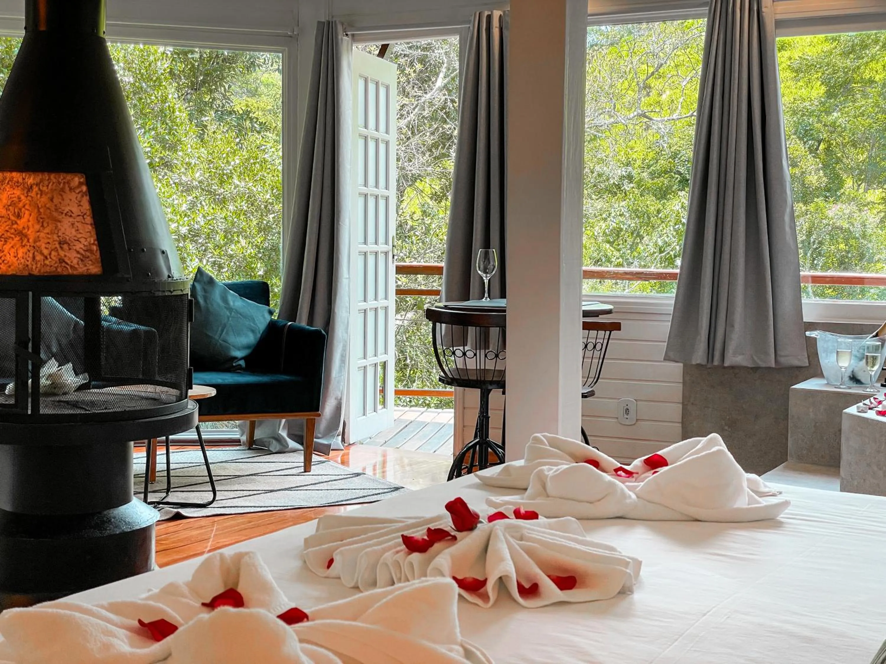 Bed in Pousada Solar D'Araucaria