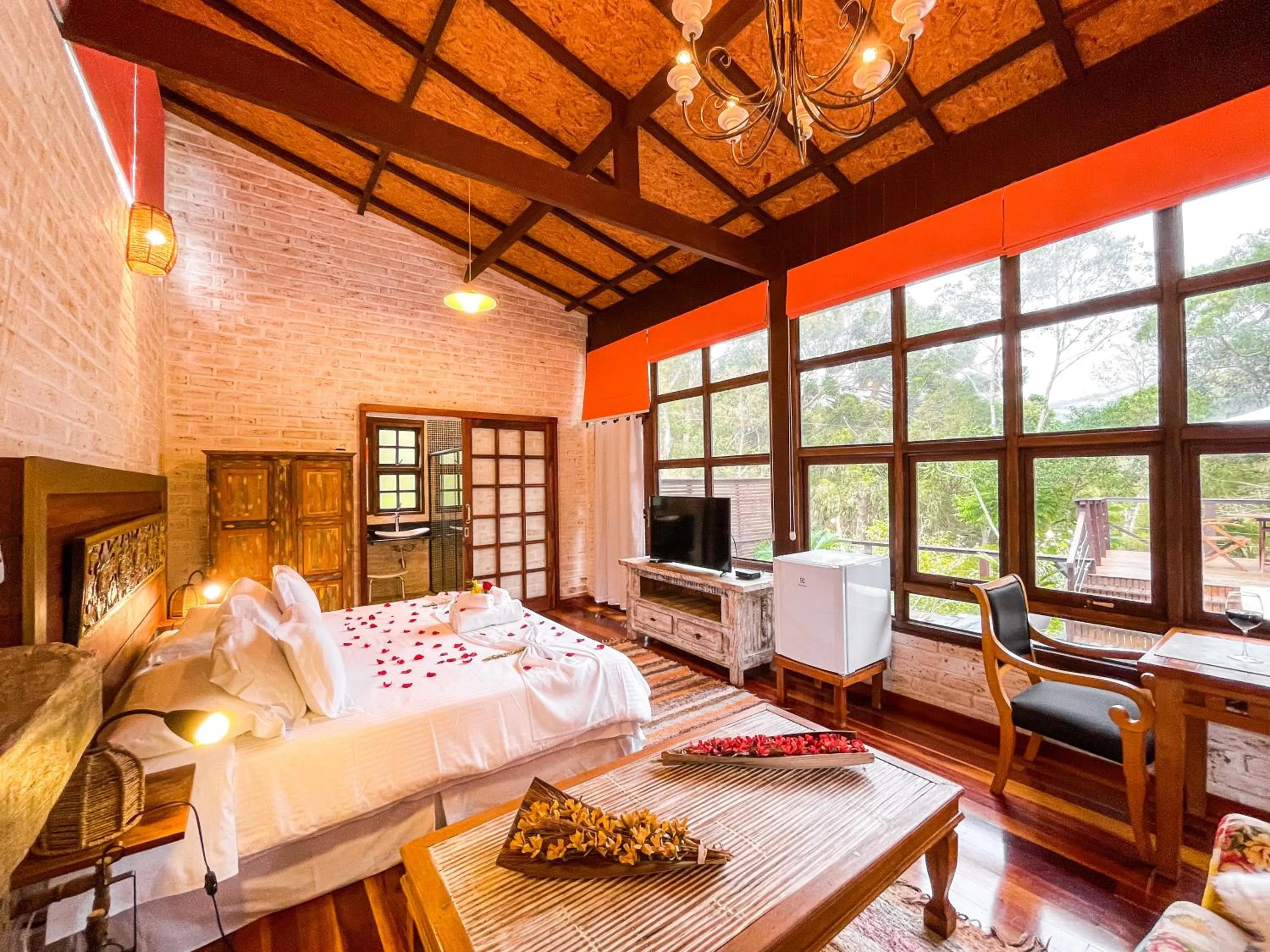 Bed in Pousada Solar D'Araucaria