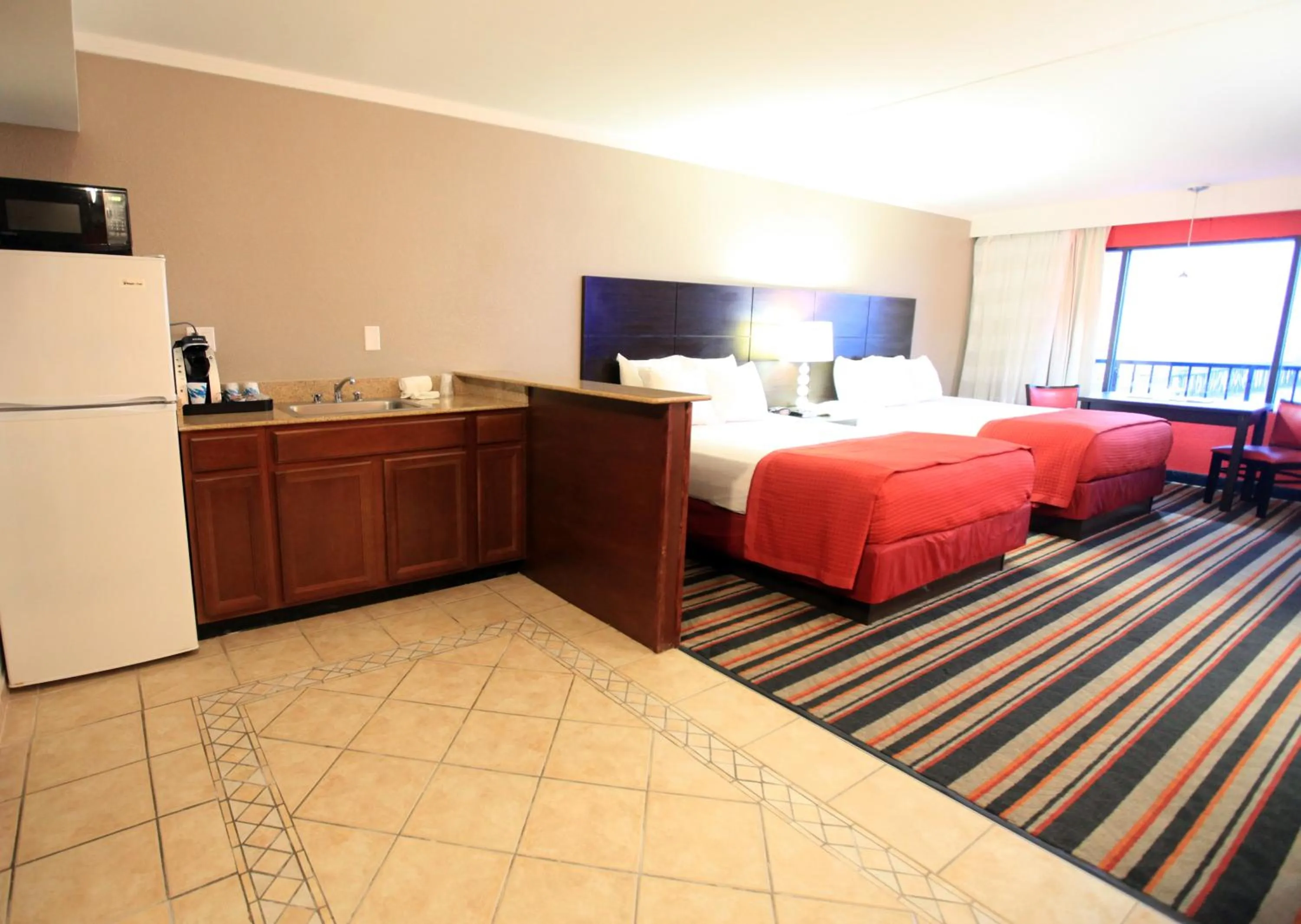 Bed in Sandcastle Resort