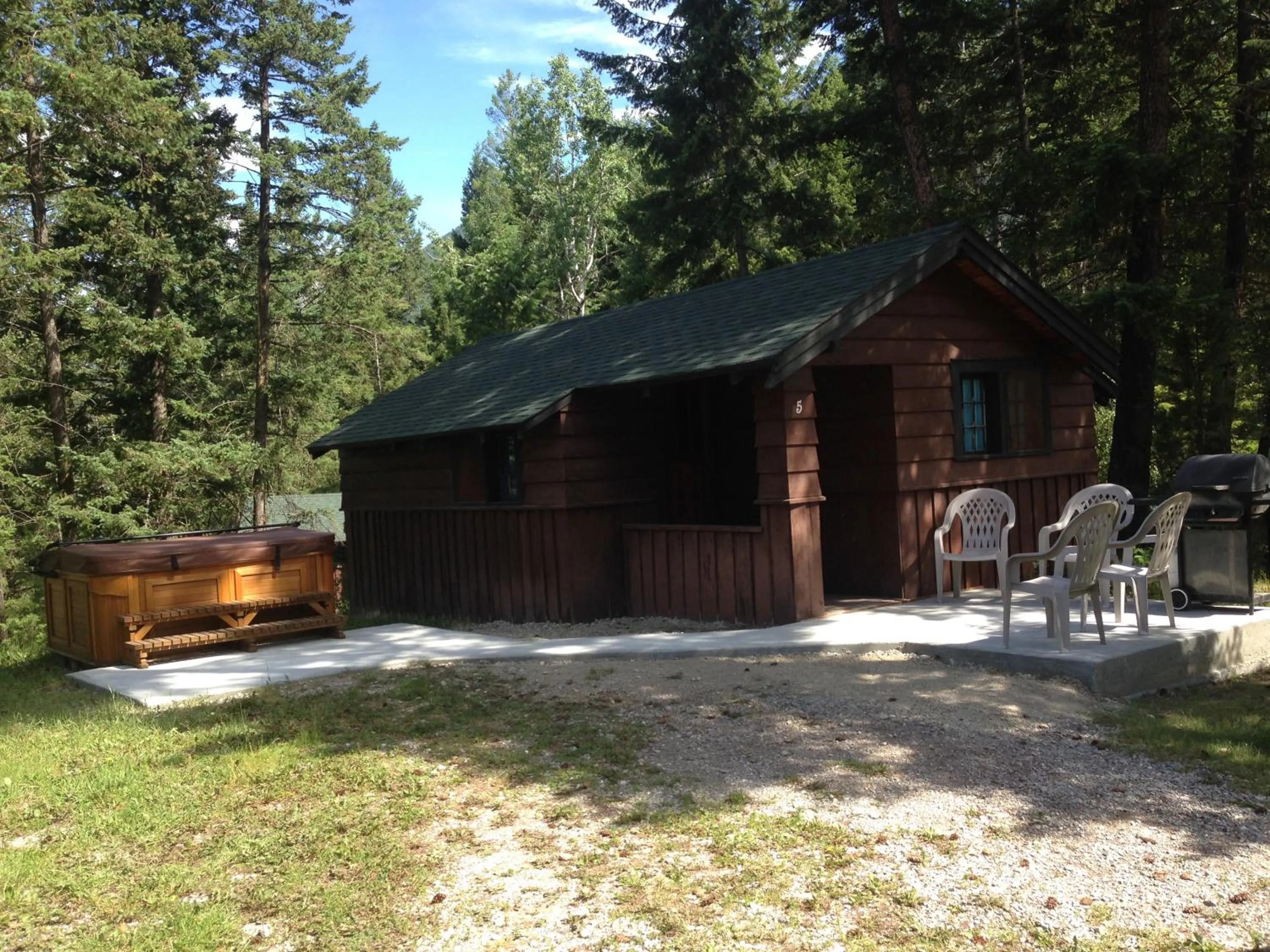 Patio in Addison's Bungalows