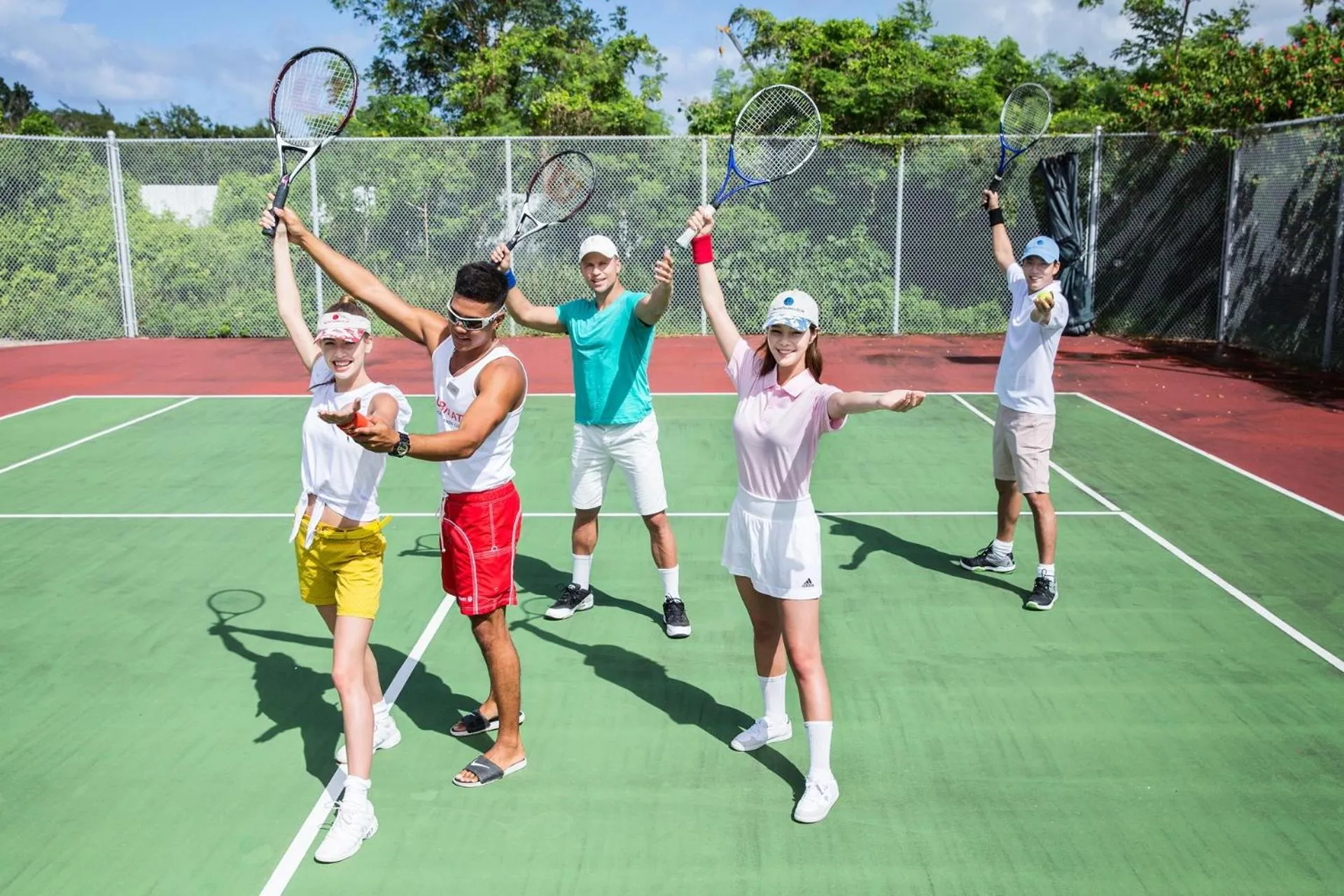 Tennis court in Pacific Islands Club Saipan