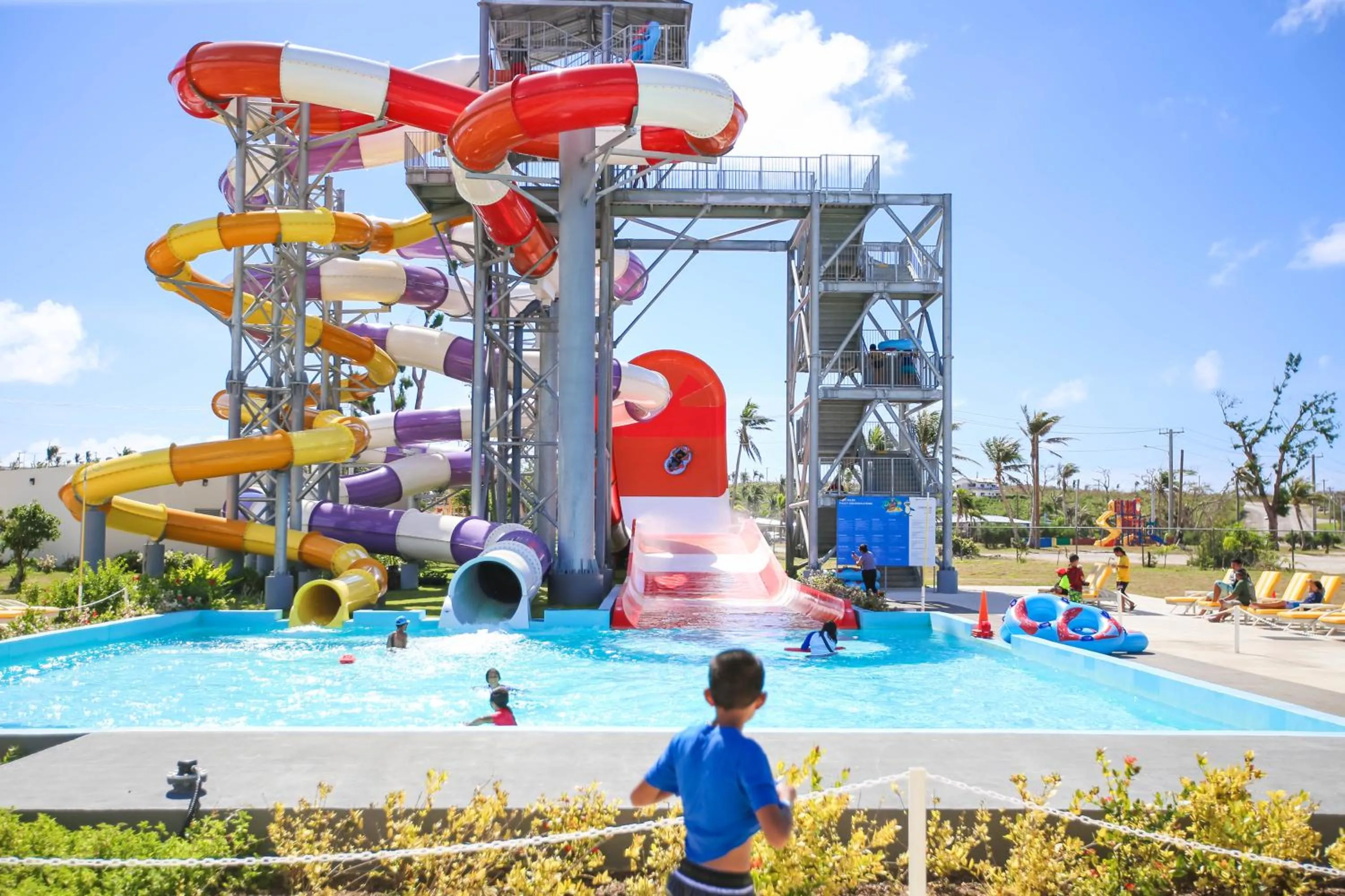 Aqua park in Pacific Islands Club Saipan