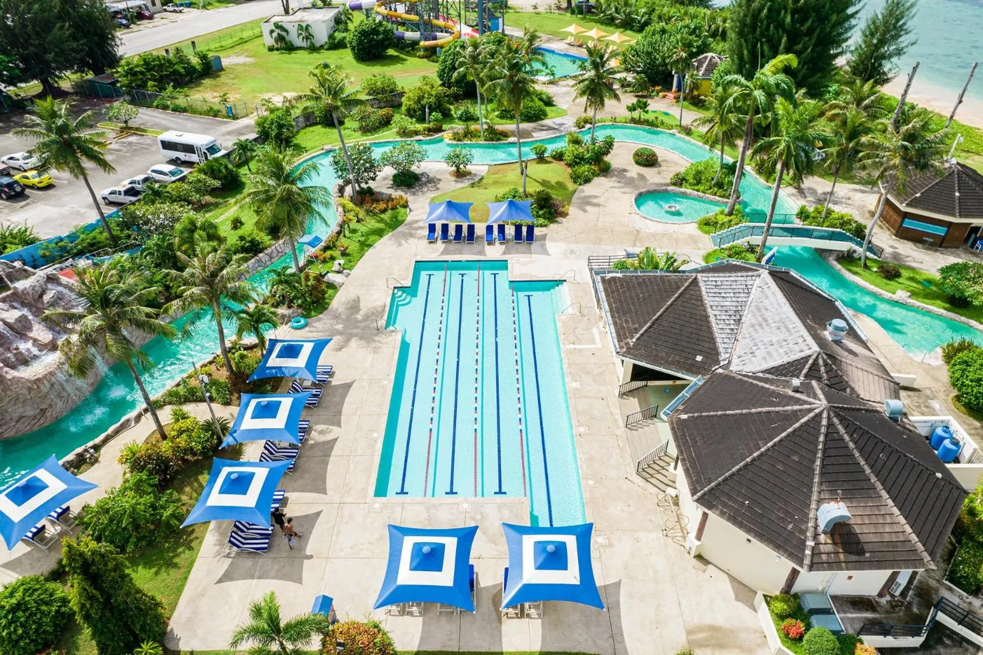 Swimming pool in Pacific Islands Club Saipan