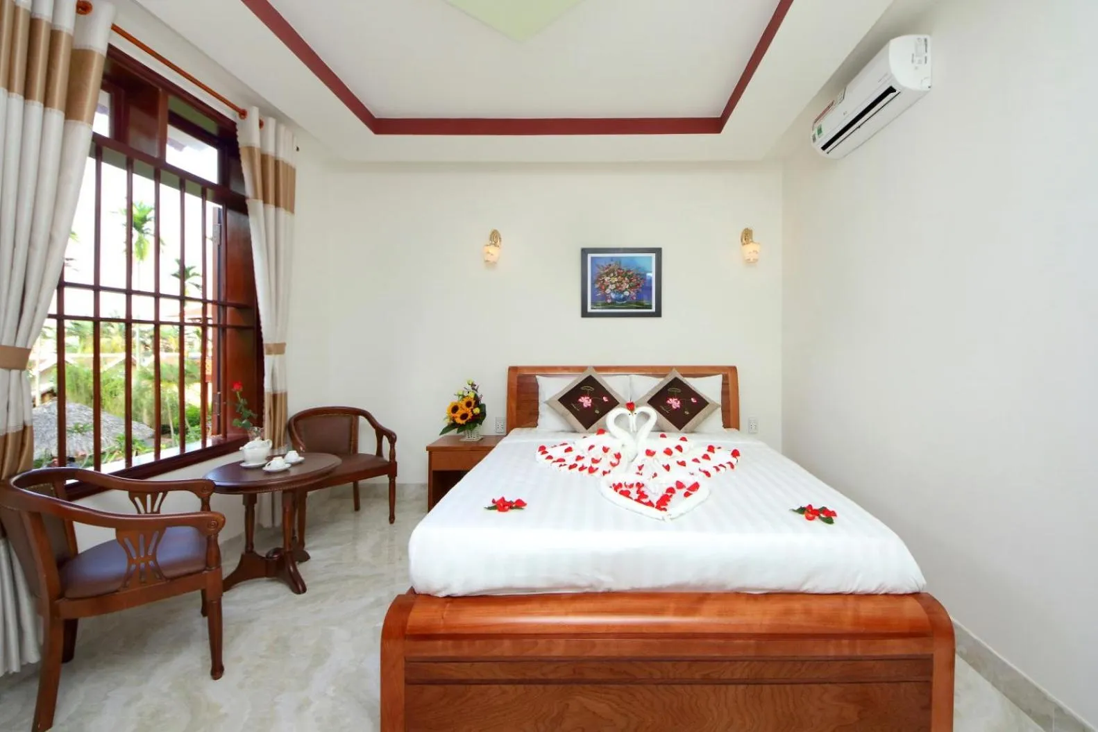 Bed in Hoi An Dat Cam Homestay