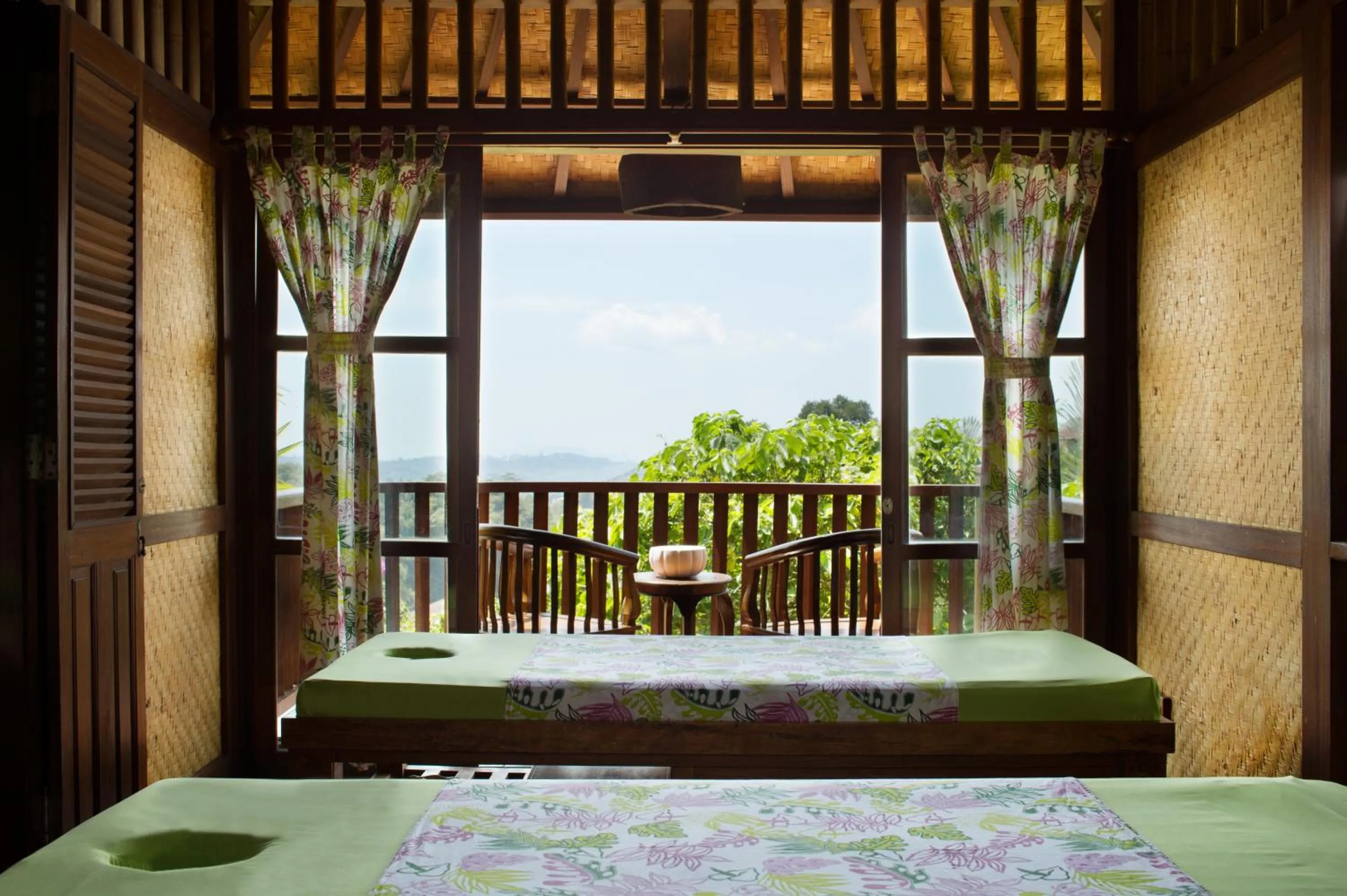 Balcony/Terrace, Bed in Novus Giri Resort & Spa