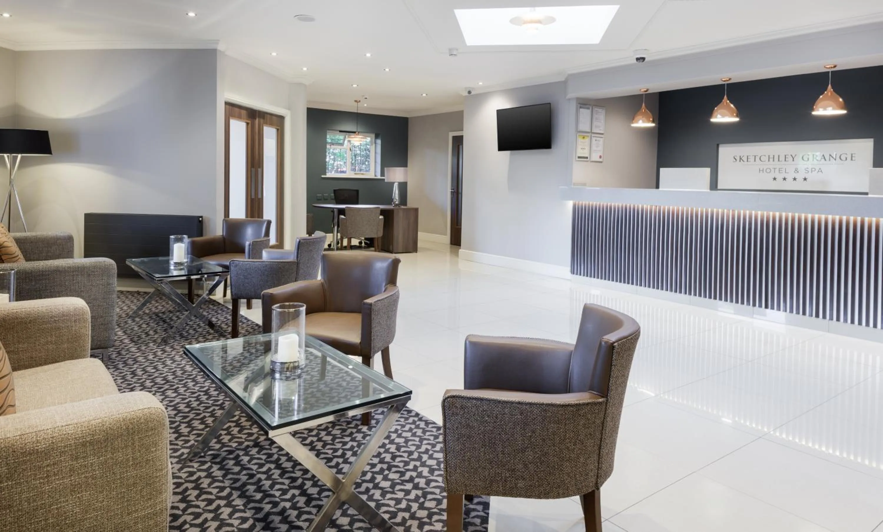 Lobby or reception in Sketchley Grange Hotel & Spa