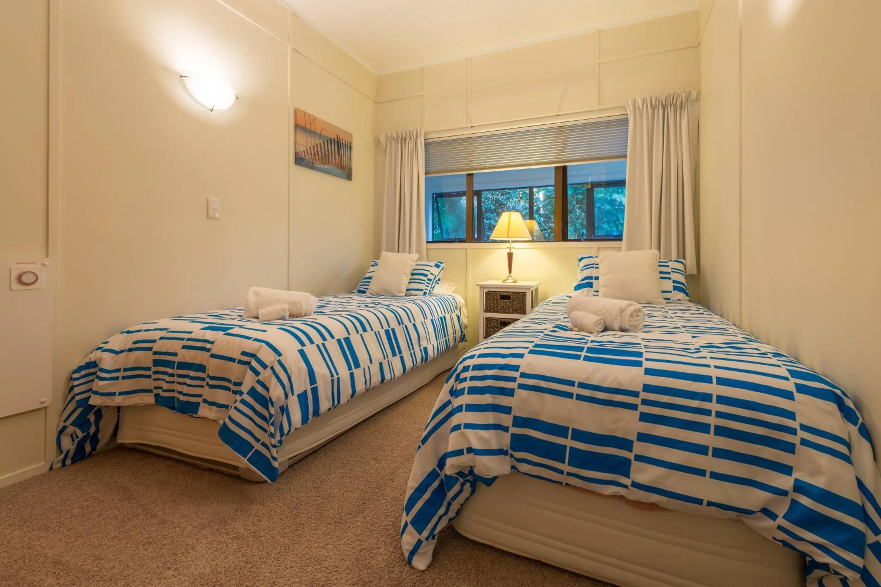 Bedroom, Bed in By the Bay Beachfront Apartments