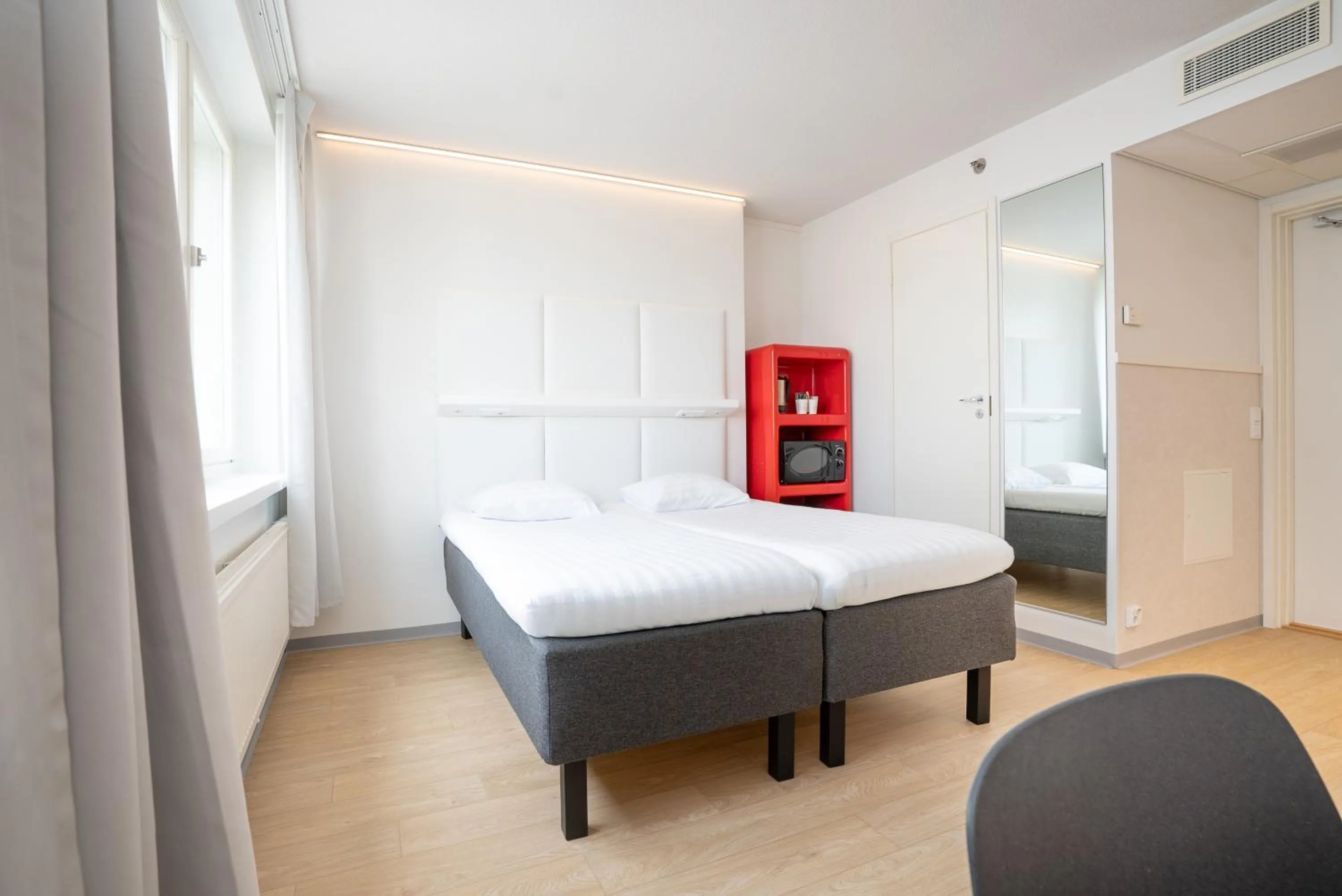 Bed in Omena Hotel Jyväskylä