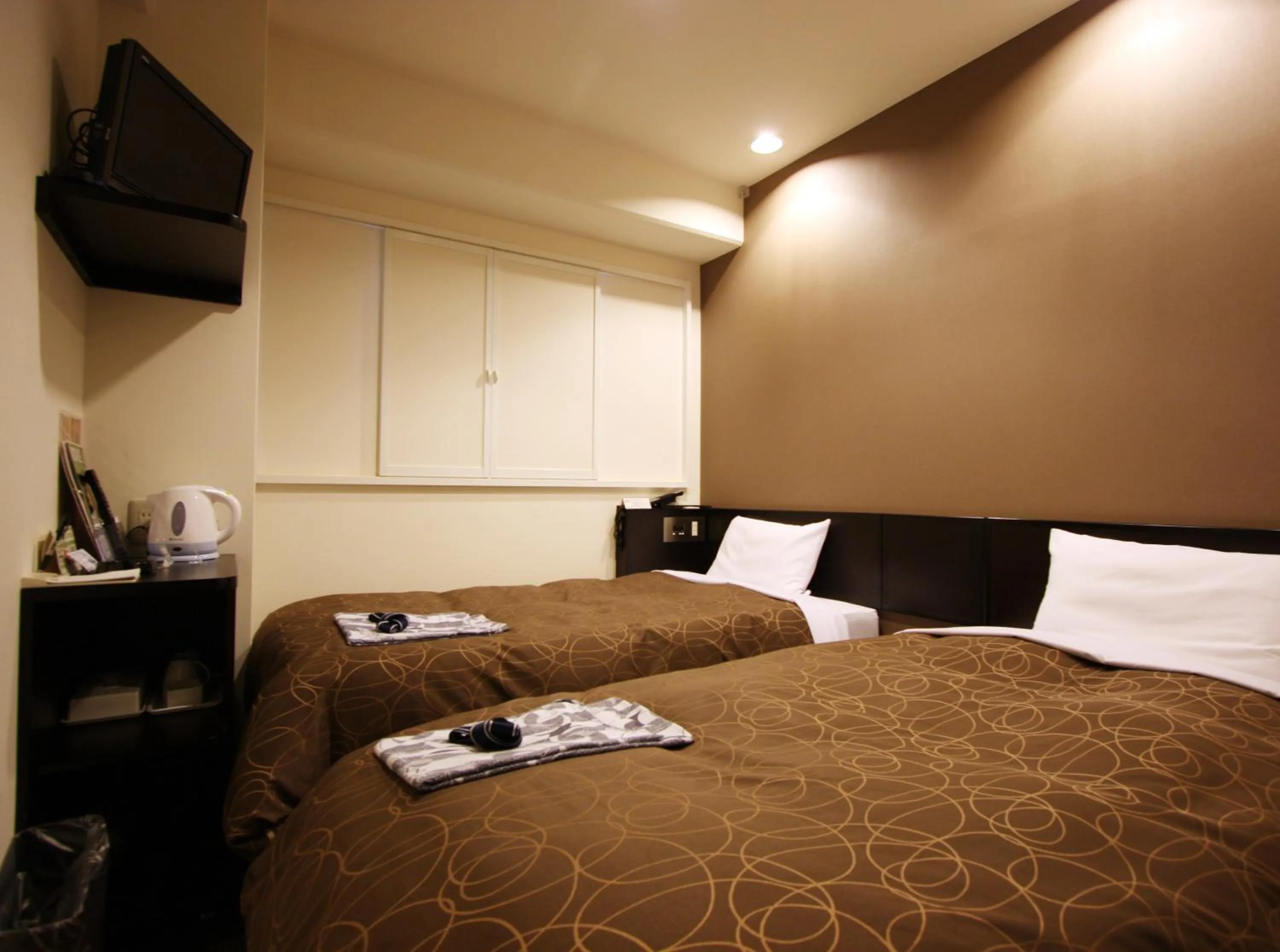 Photo of the whole room, Bed in AZ Inn Higashi Omi Notogawa Ekimae