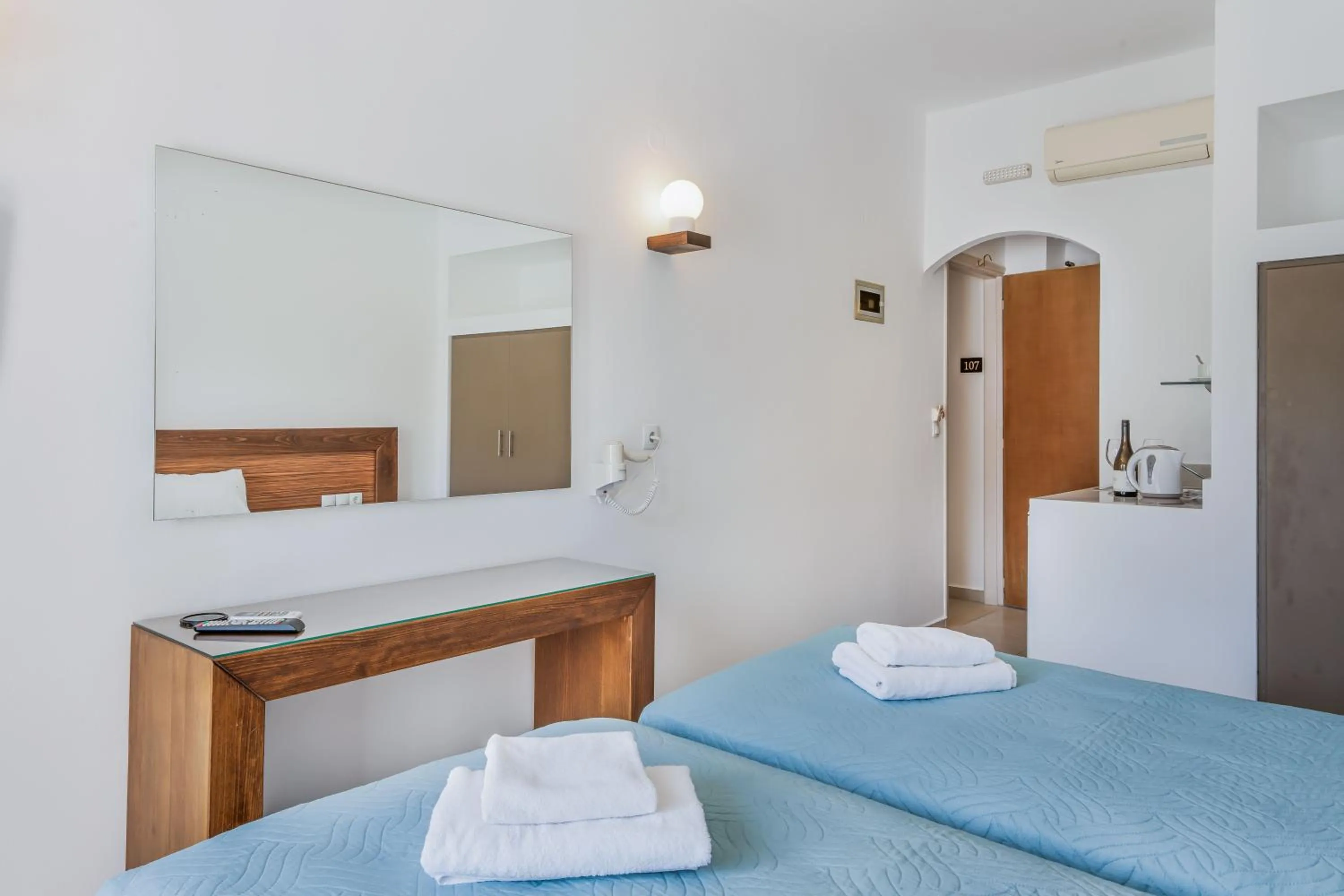 Bed in Creta Verano Hotel