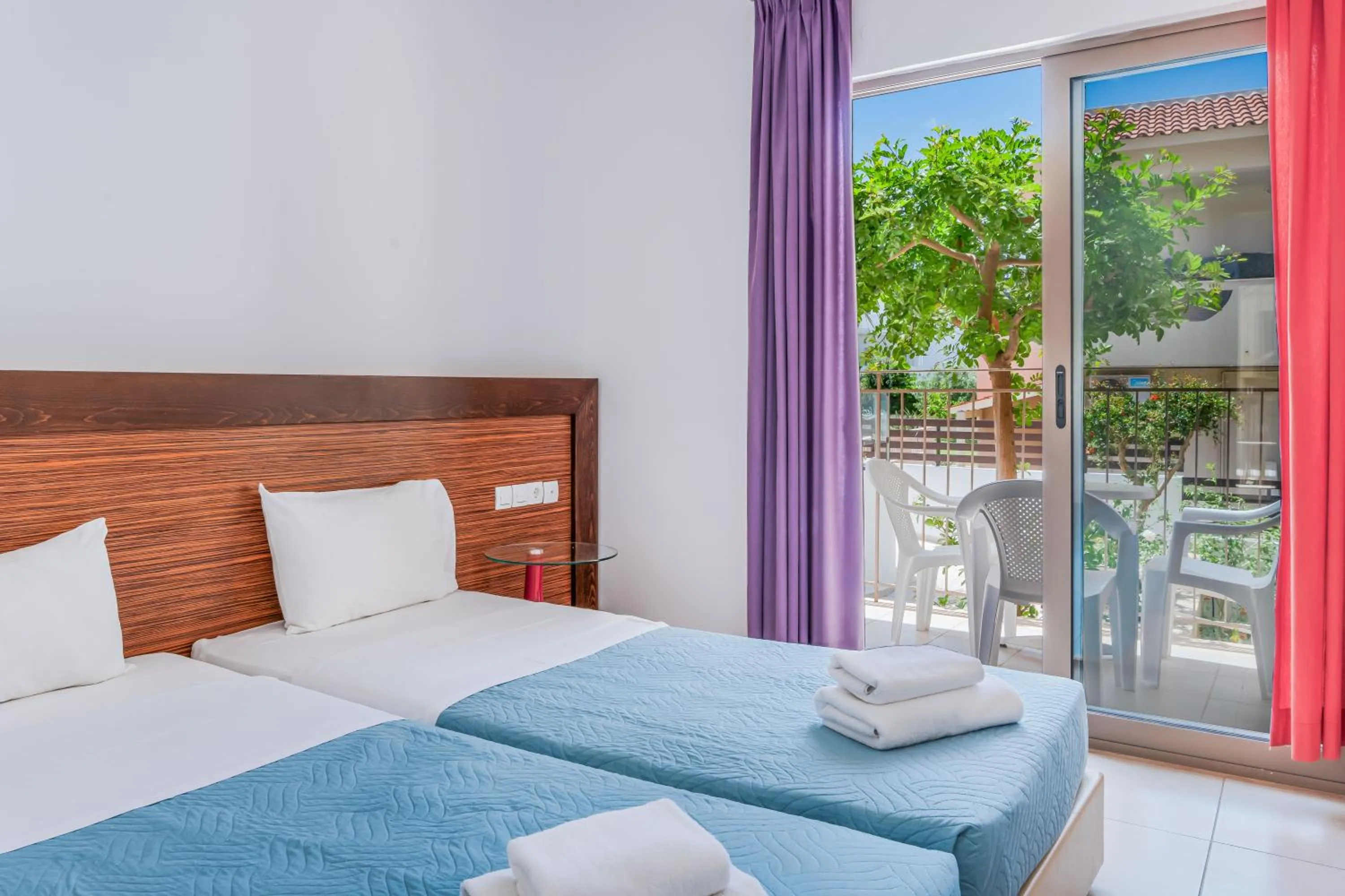 Bed in Creta Verano Hotel
