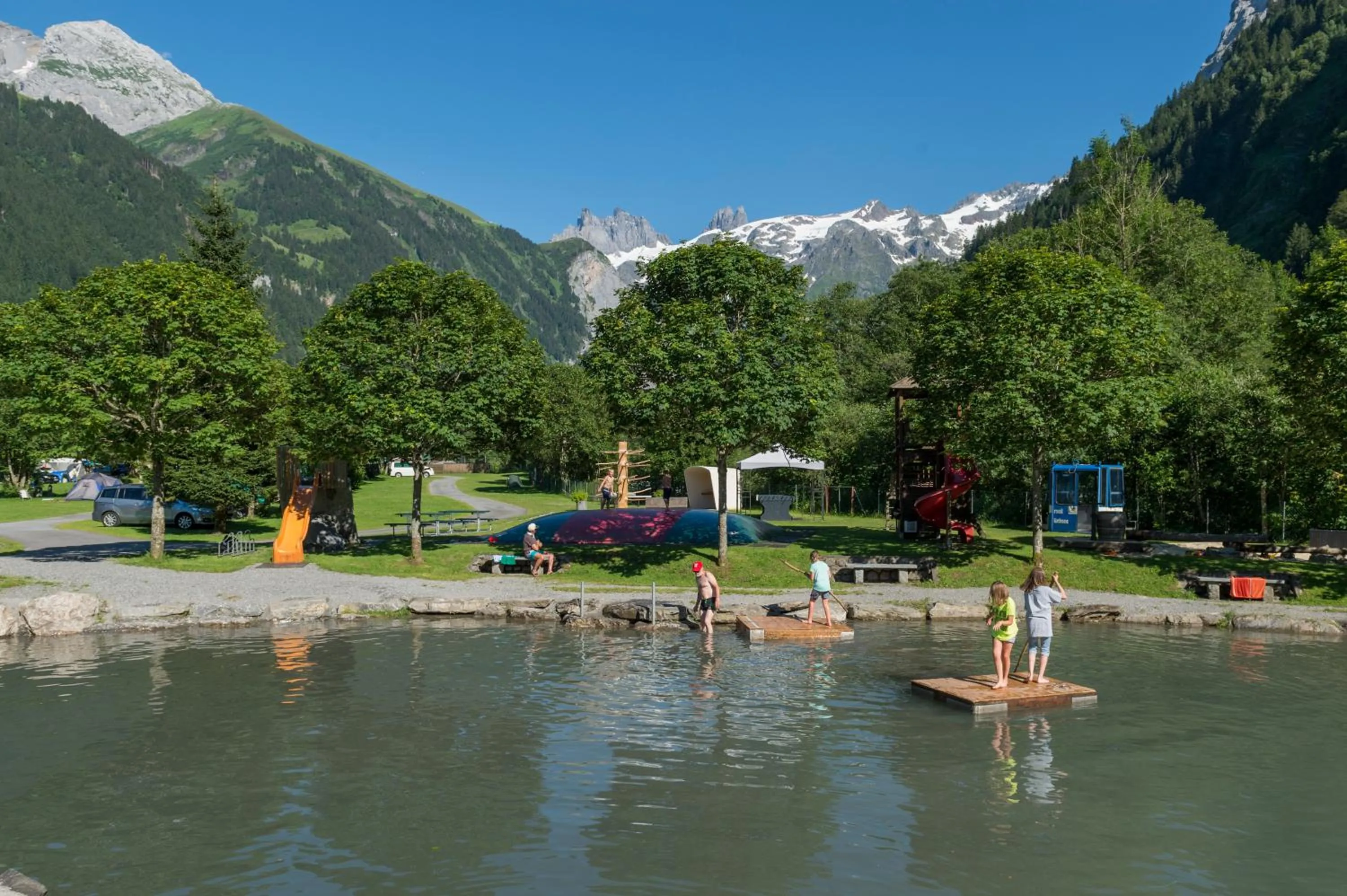 Children play ground in Alpenresort Eienwäldli Engelberg