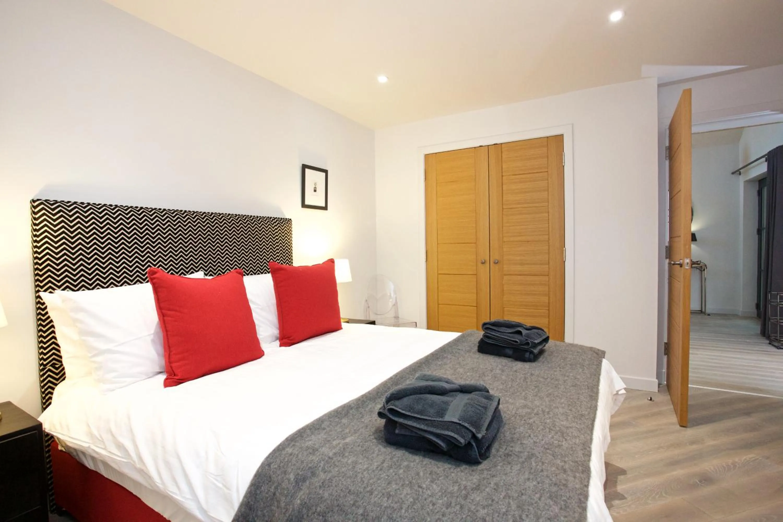 Bedroom, Bed in LOCH TAY HIGHLAND LODGES and GLAMPING PARK