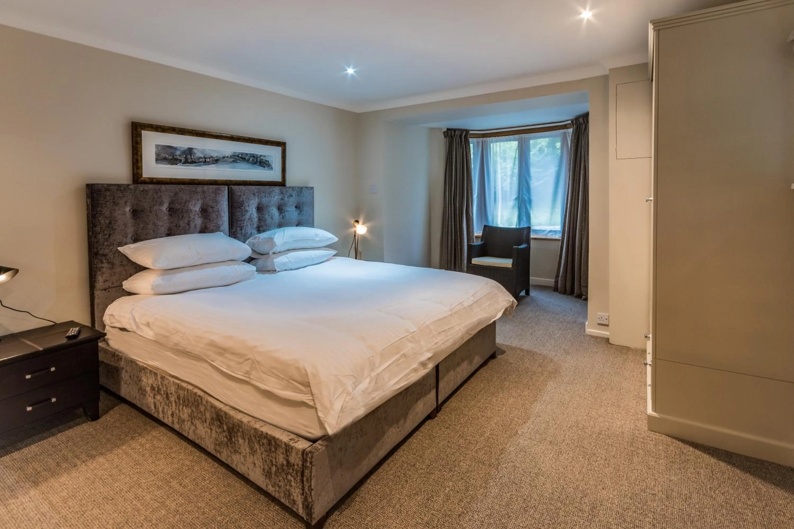 Bedroom, Bed in LOCH TAY HIGHLAND LODGES and GLAMPING PARK