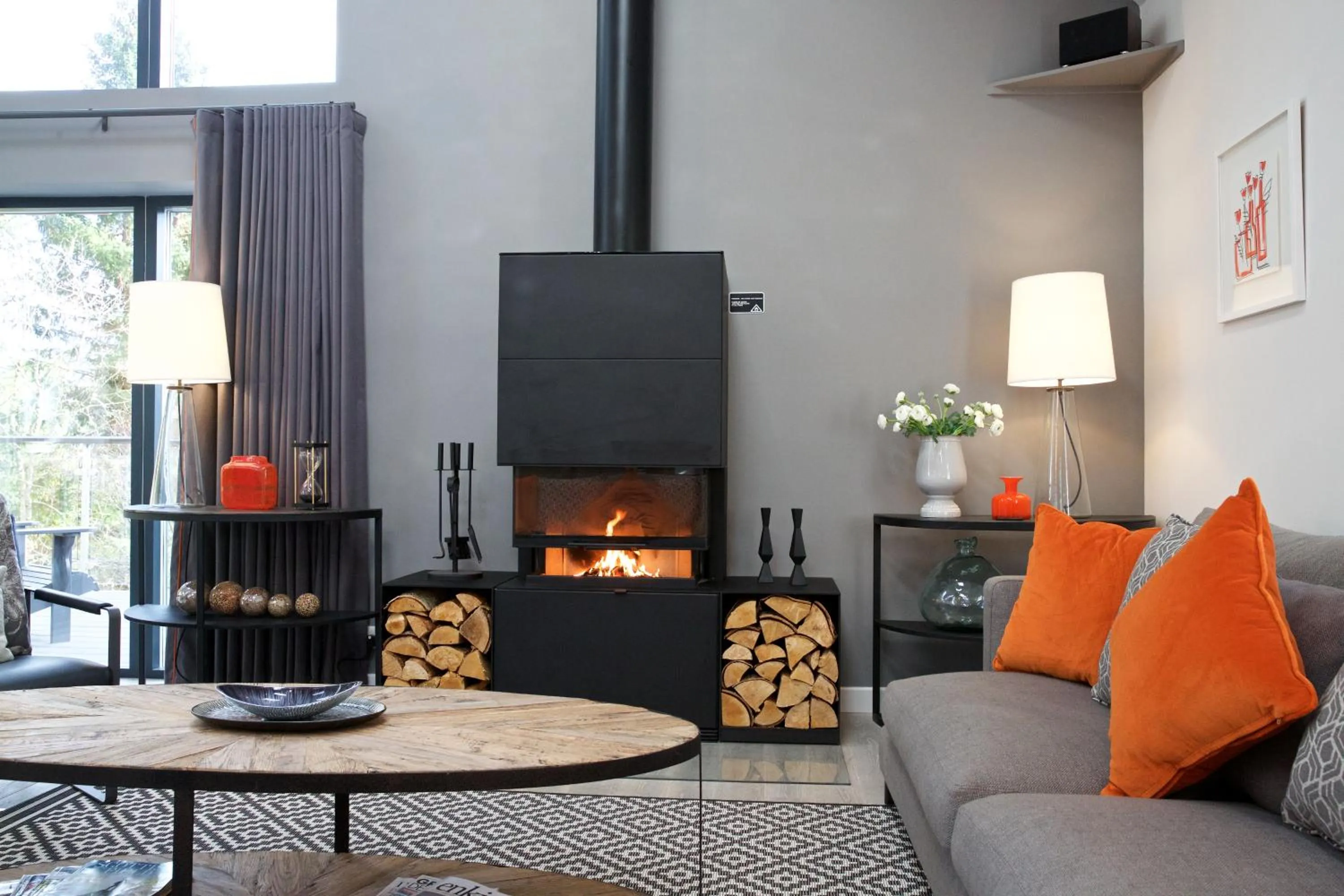 Living room in LOCH TAY HIGHLAND LODGES and GLAMPING PARK