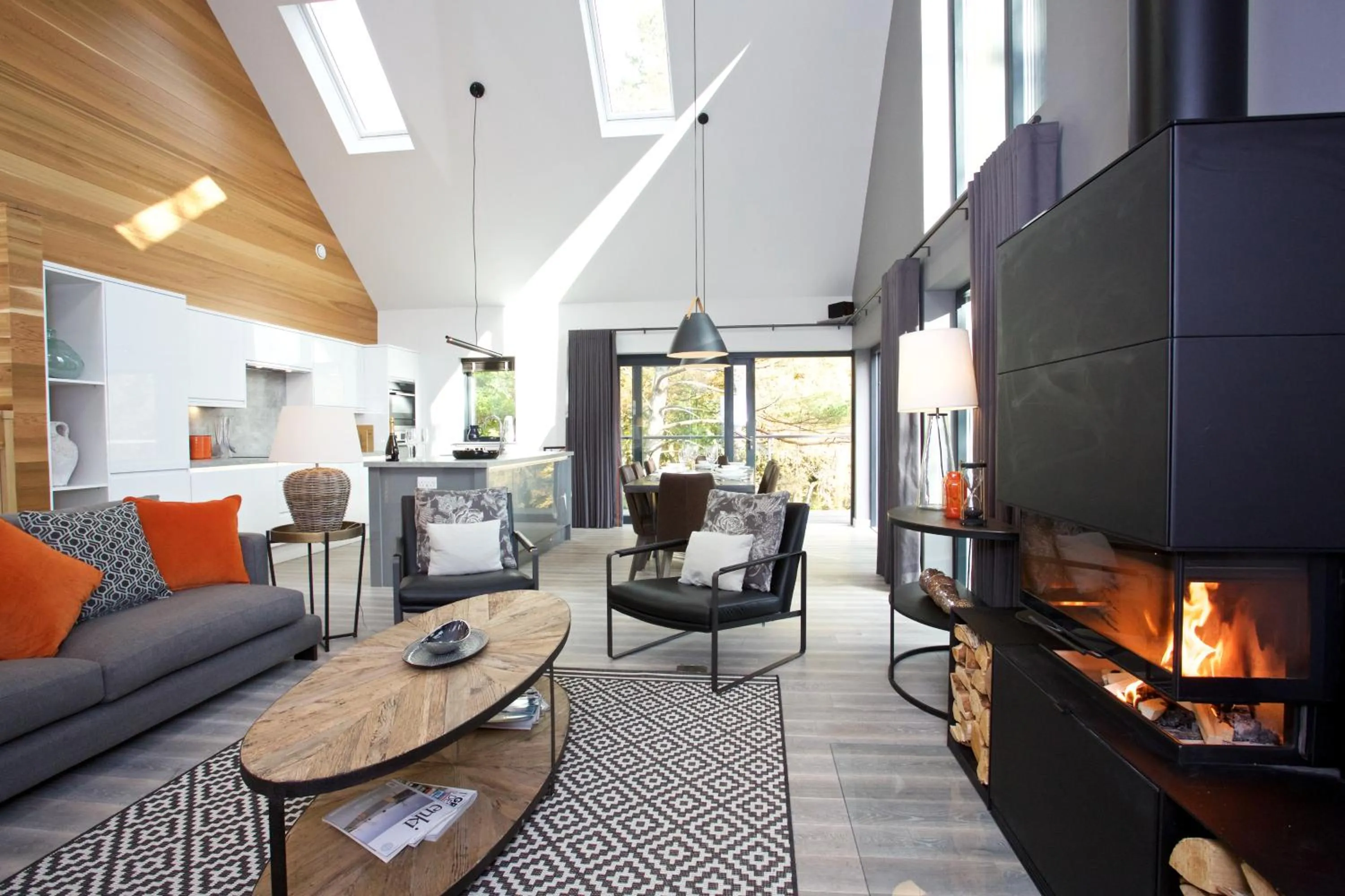 Living room in LOCH TAY HIGHLAND LODGES and GLAMPING PARK