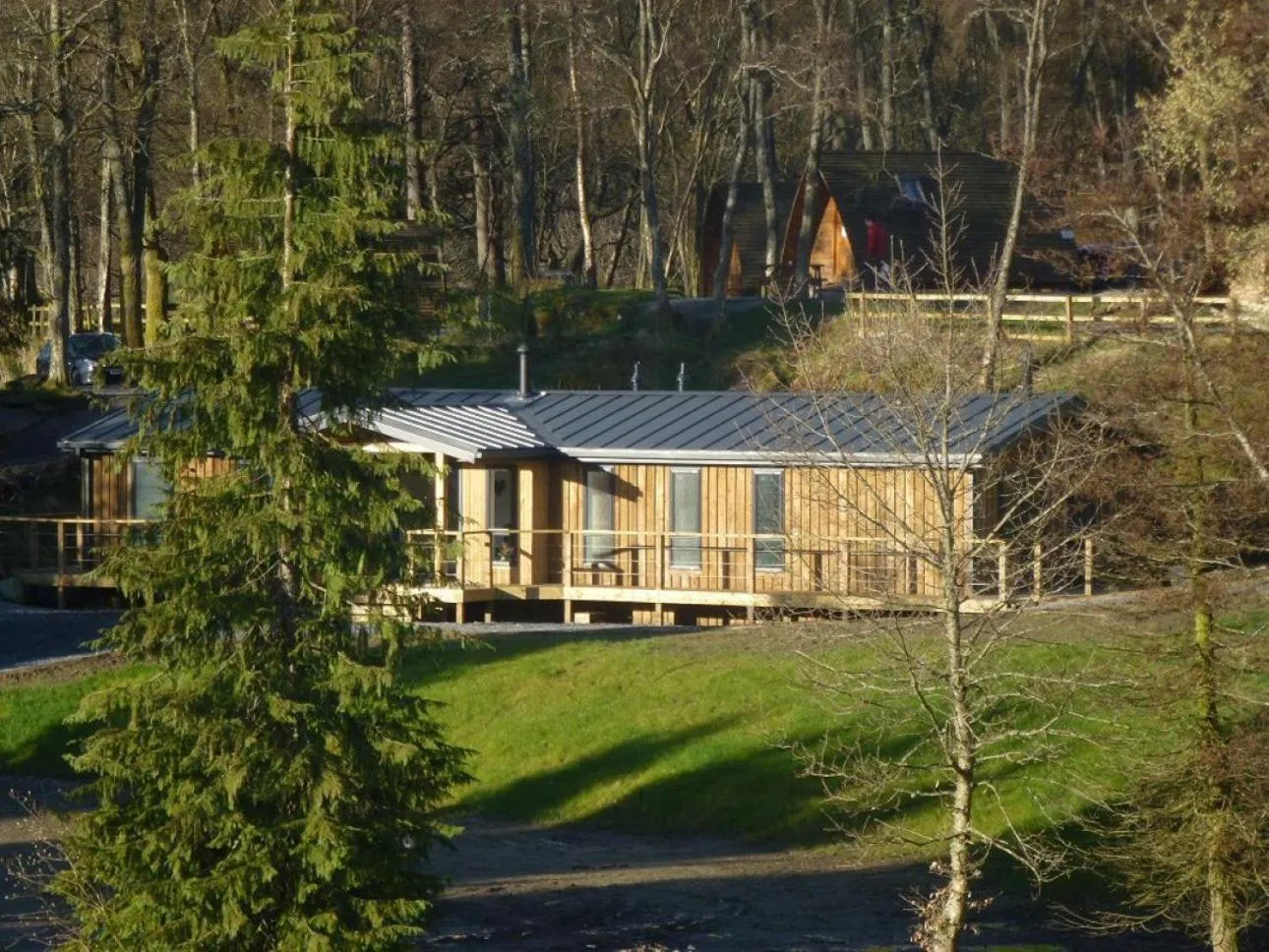 Shower in LOCH TAY HIGHLAND LODGES and GLAMPING PARK