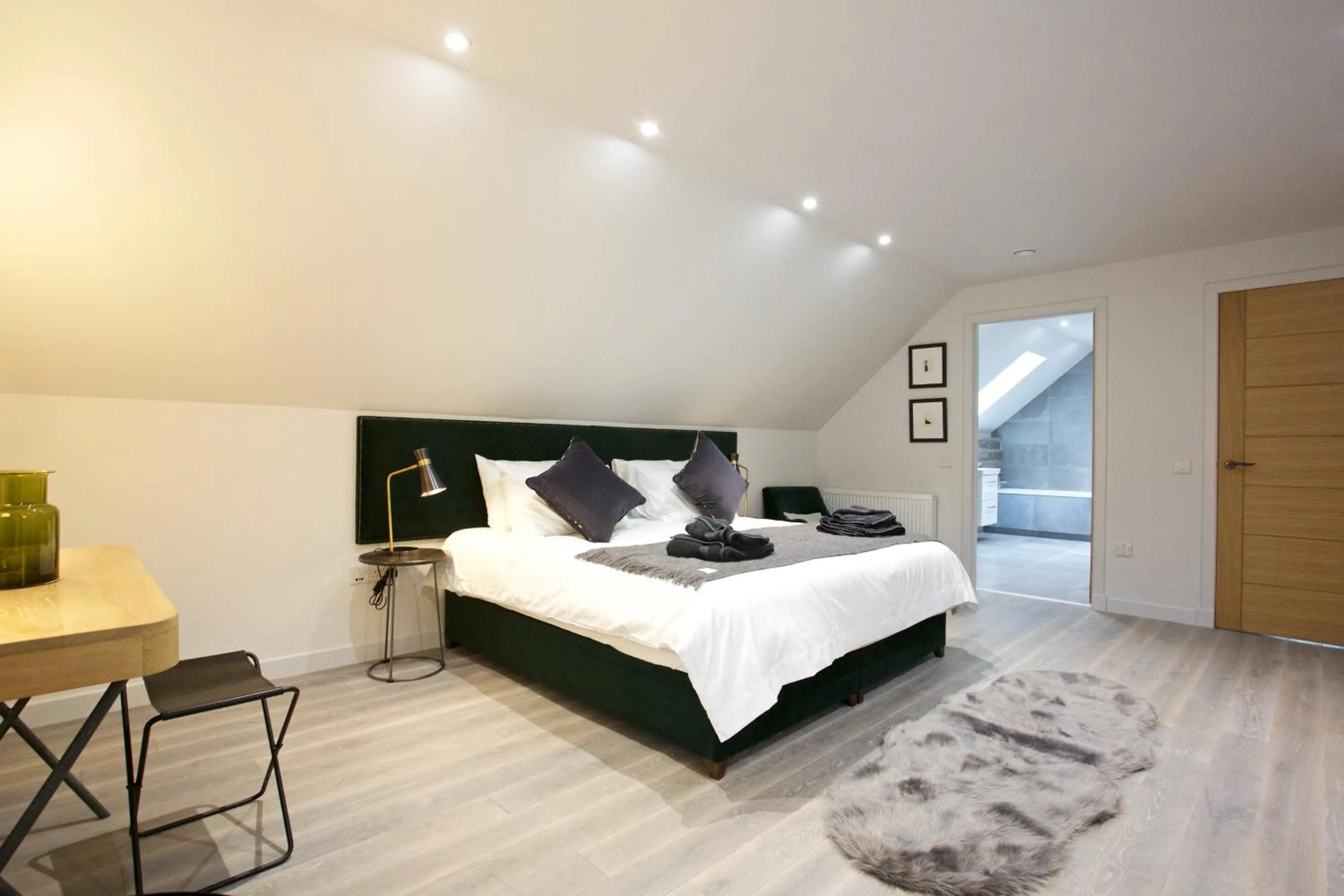 Bedroom, Bed in LOCH TAY HIGHLAND LODGES and GLAMPING PARK