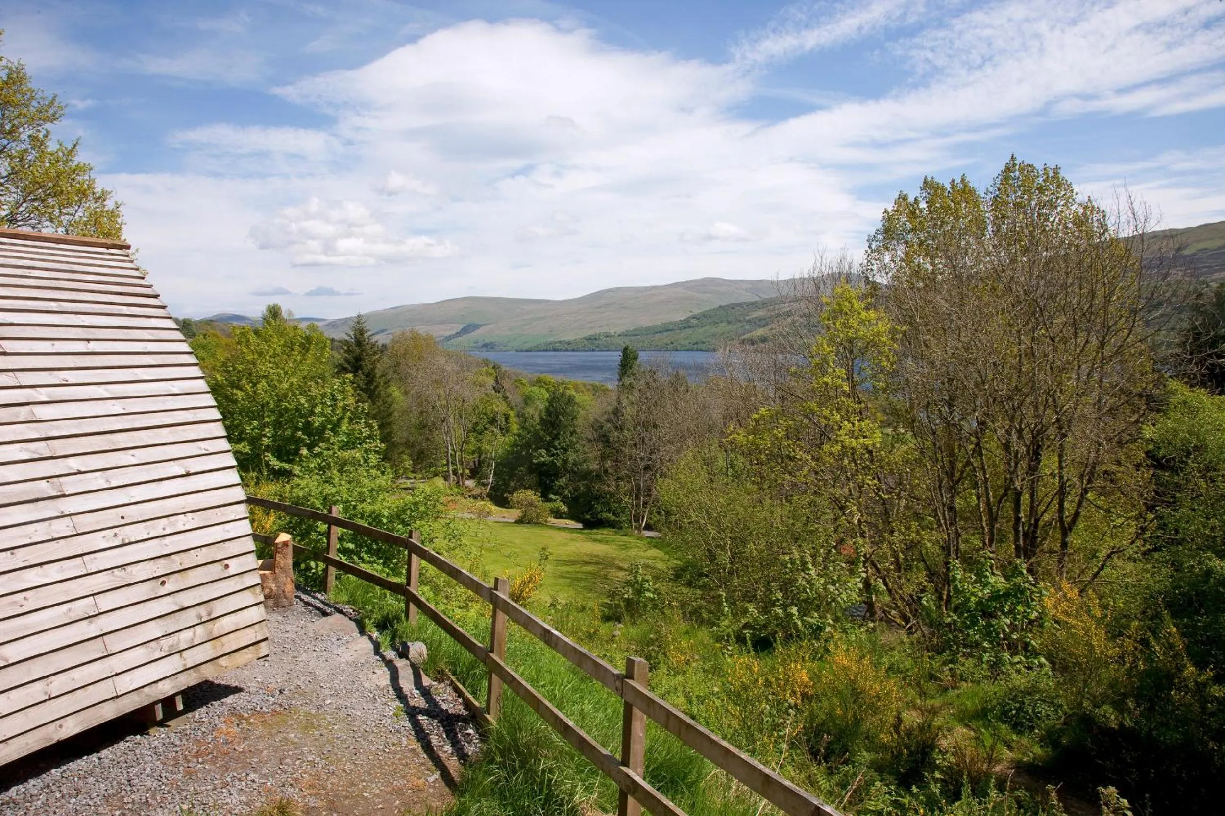 Lake view in LOCH TAY HIGHLAND LODGES and GLAMPING PARK