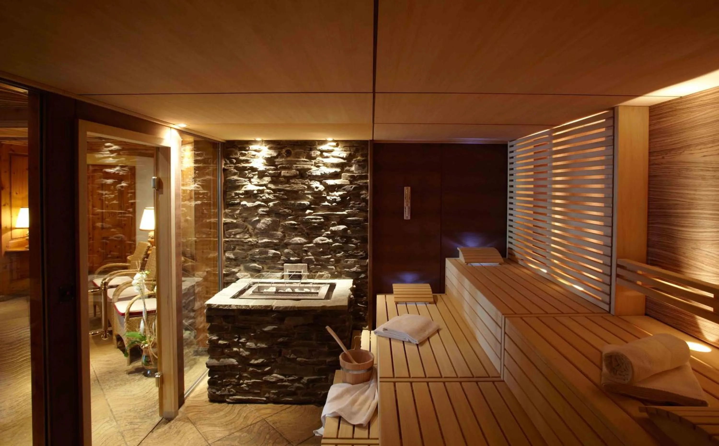 Sauna in Sporthotel Lorünser