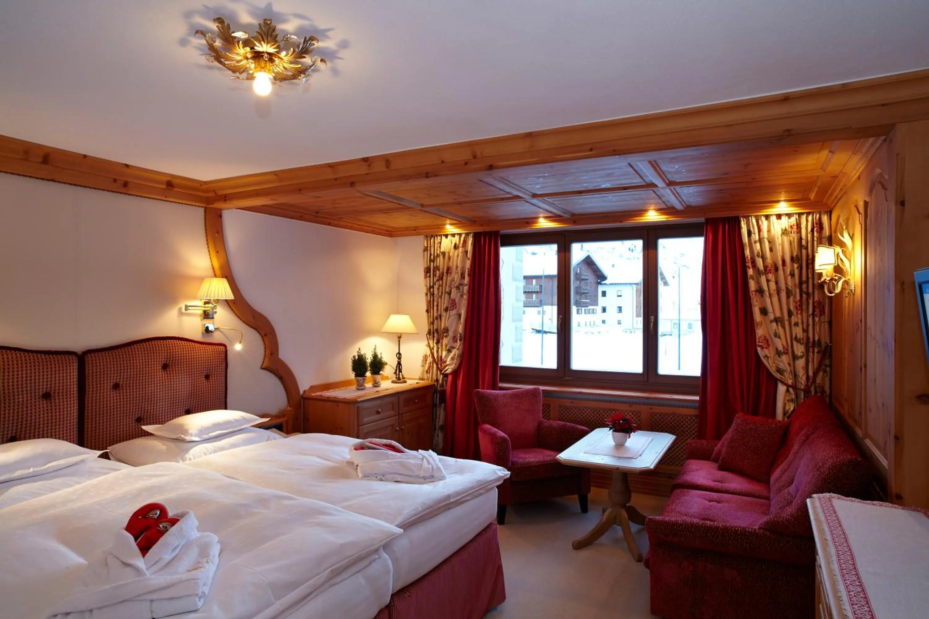 Bed in Sporthotel Lorünser