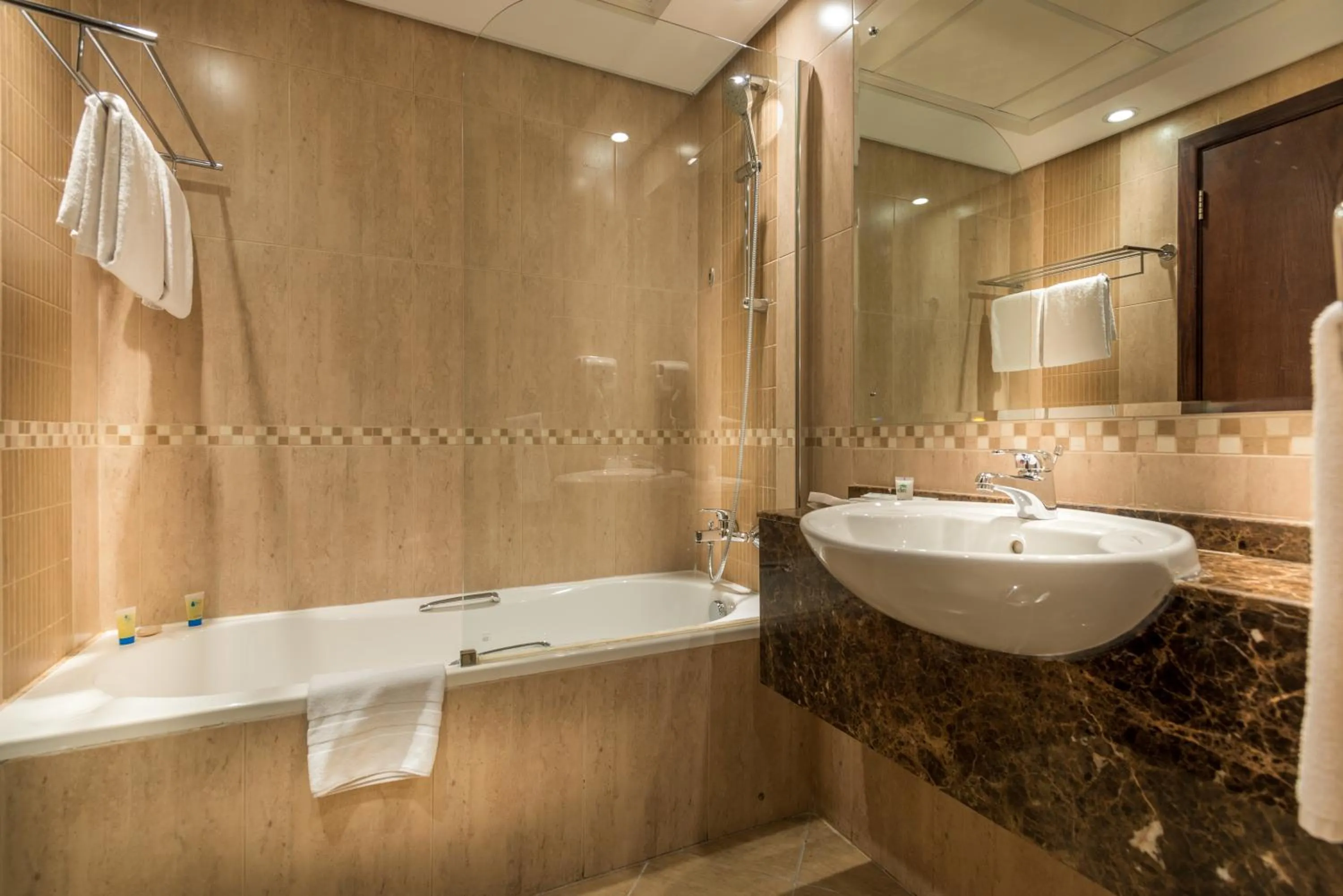 Shower in First Central Hotel Suites