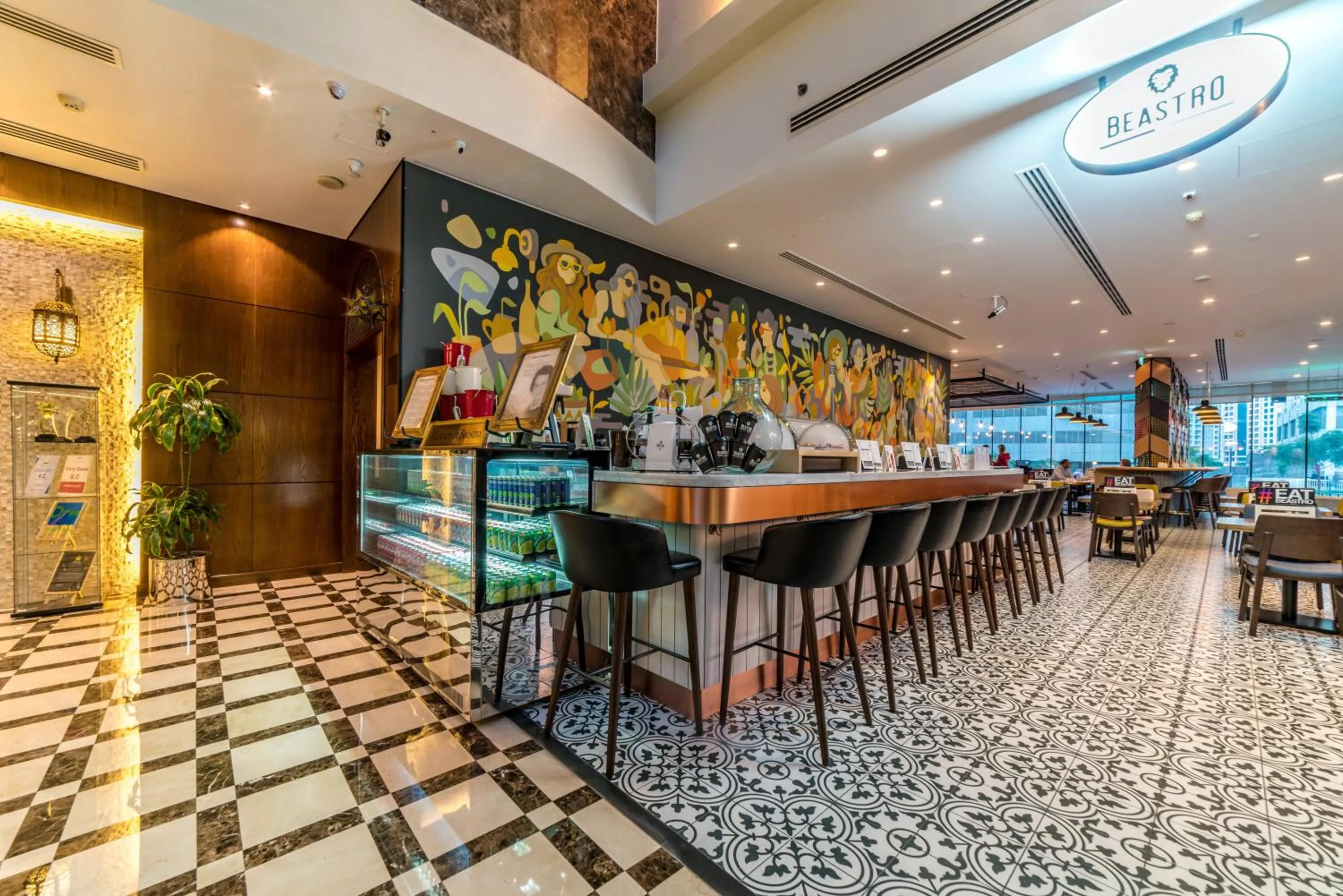 Restaurant/places to eat in First Central Hotel Suites