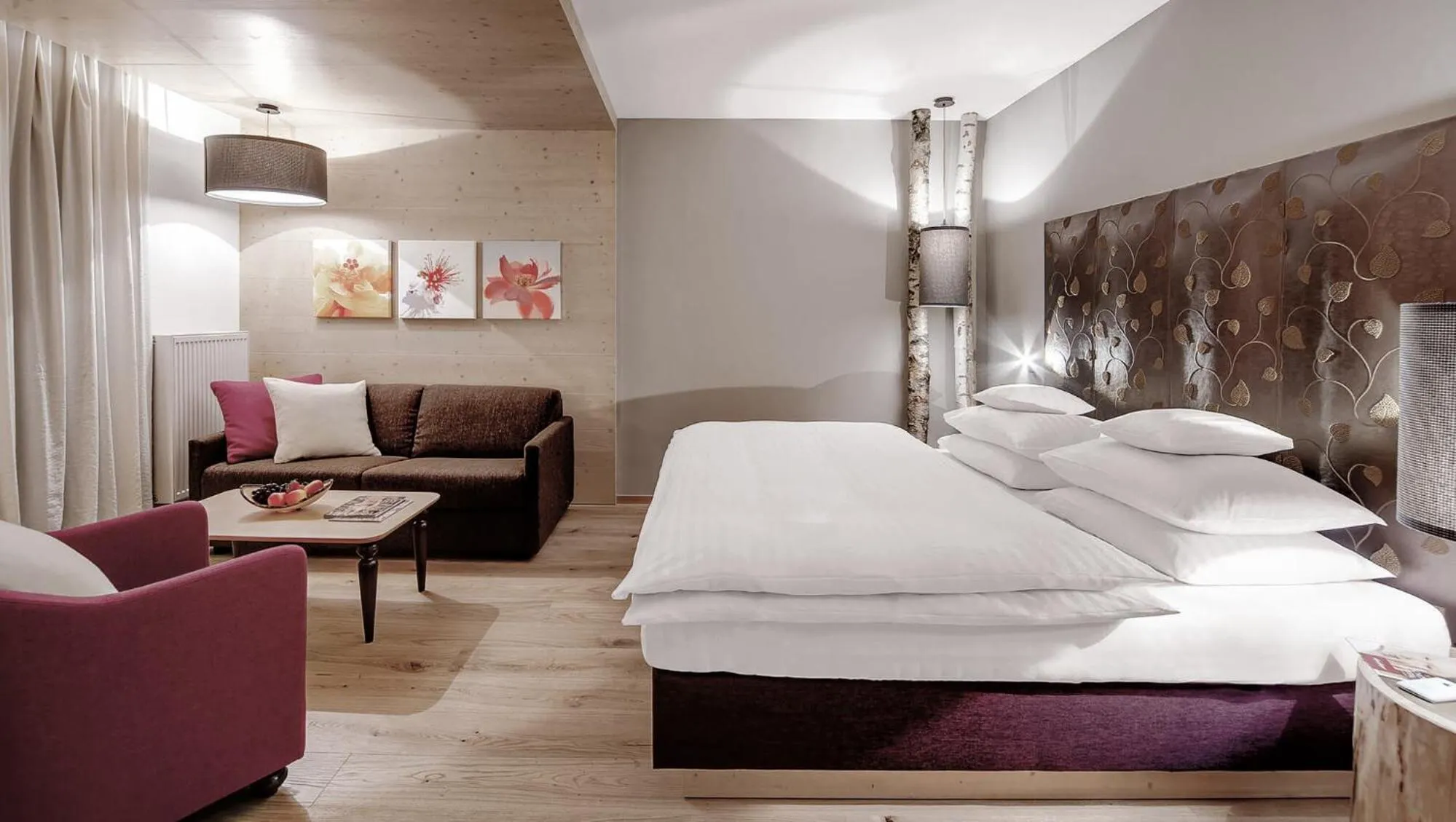 Living room, Bed in INNs HOLZ