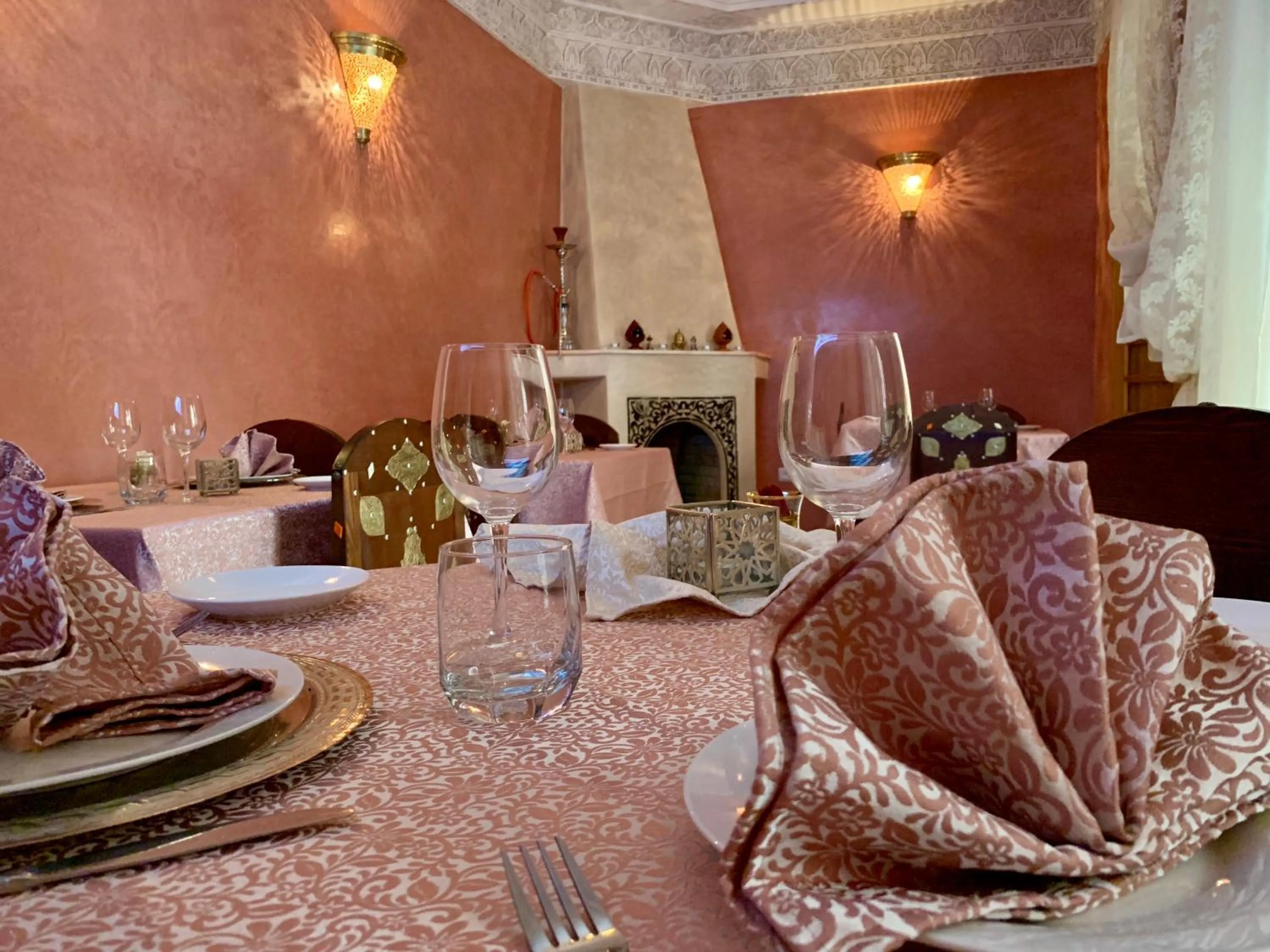 Dining area in Riad Miral