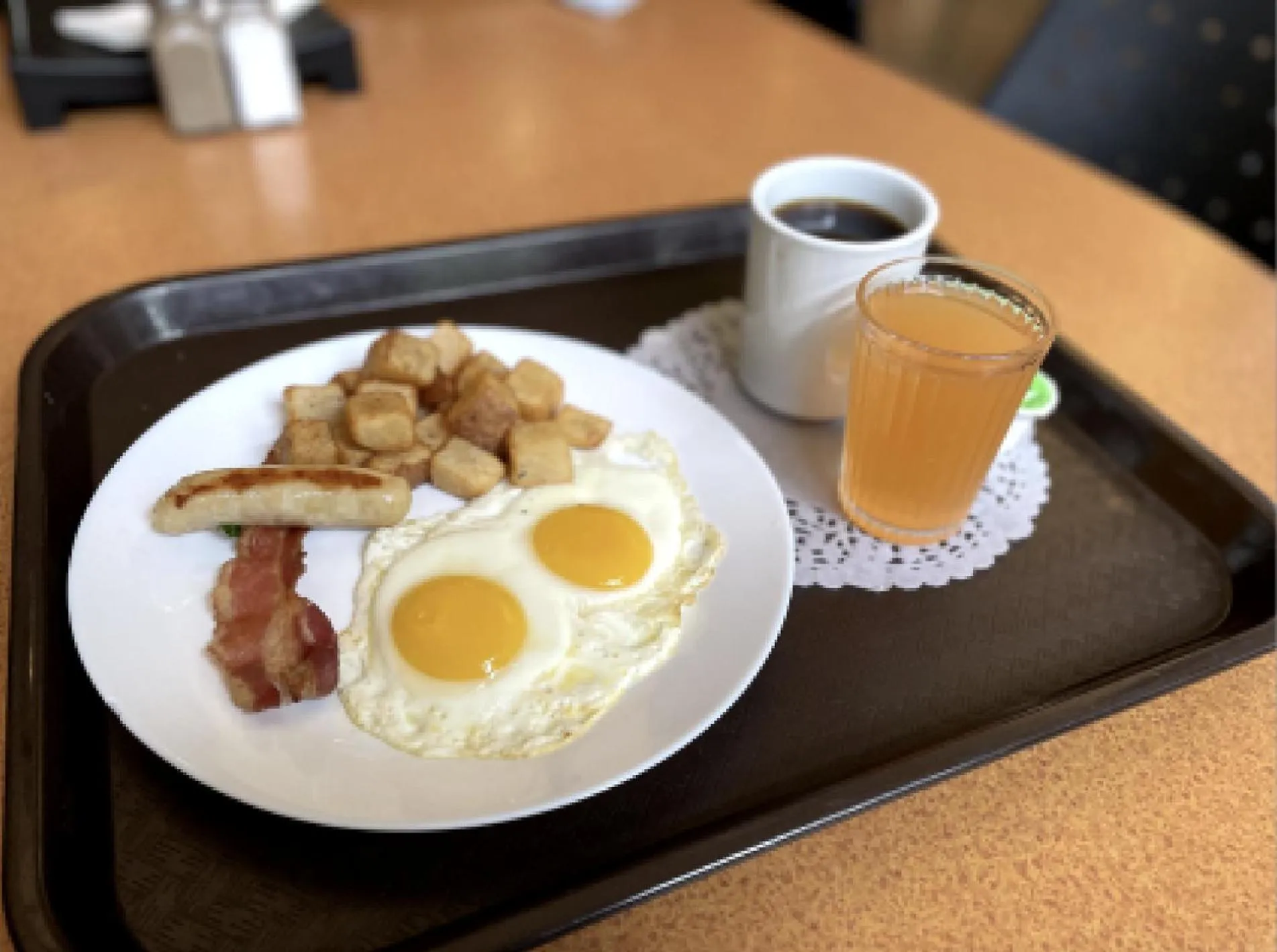 Breakfast in Carey Centre on UBC campus