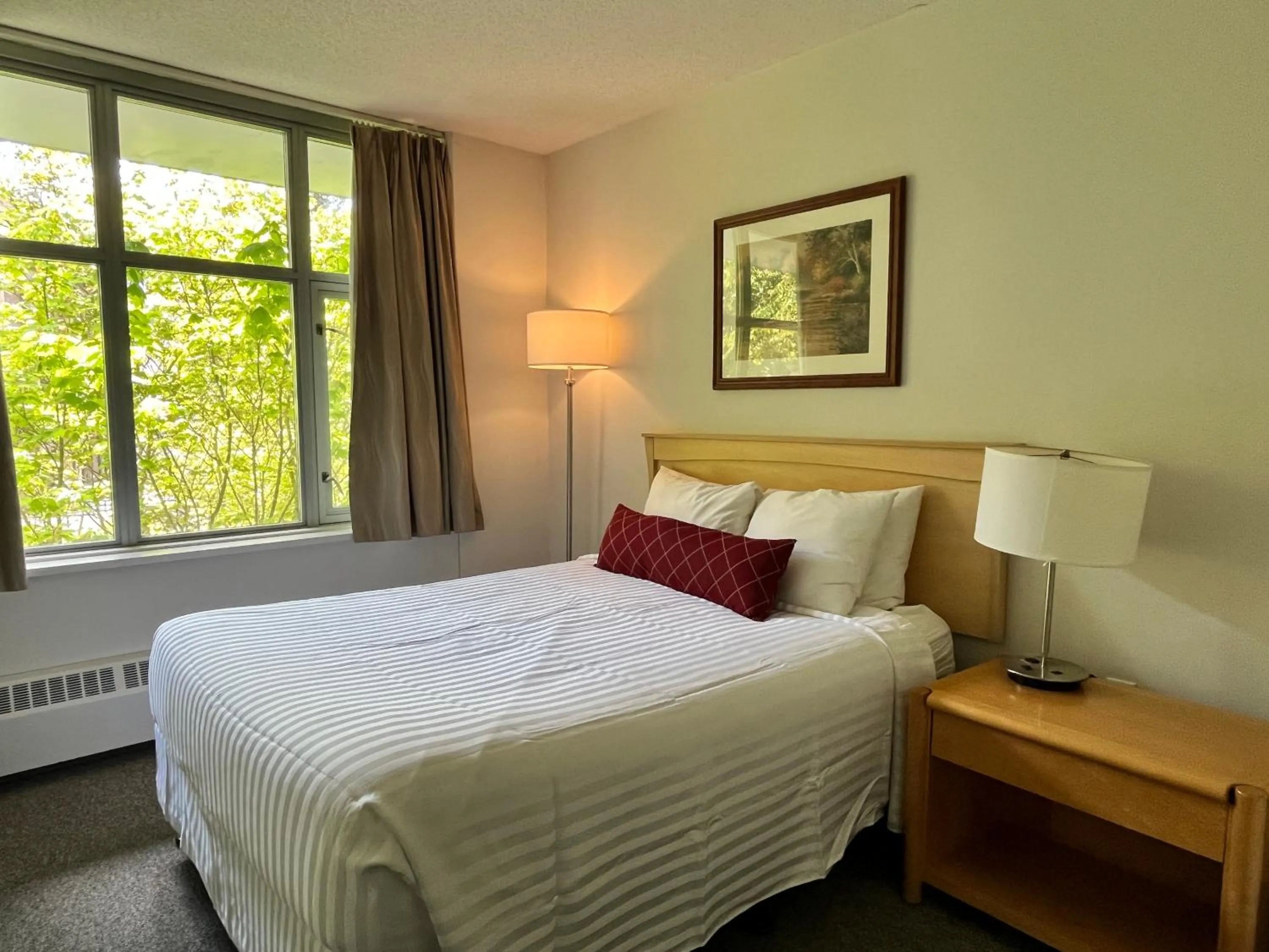 Bedroom, Bed in Carey Centre on UBC campus