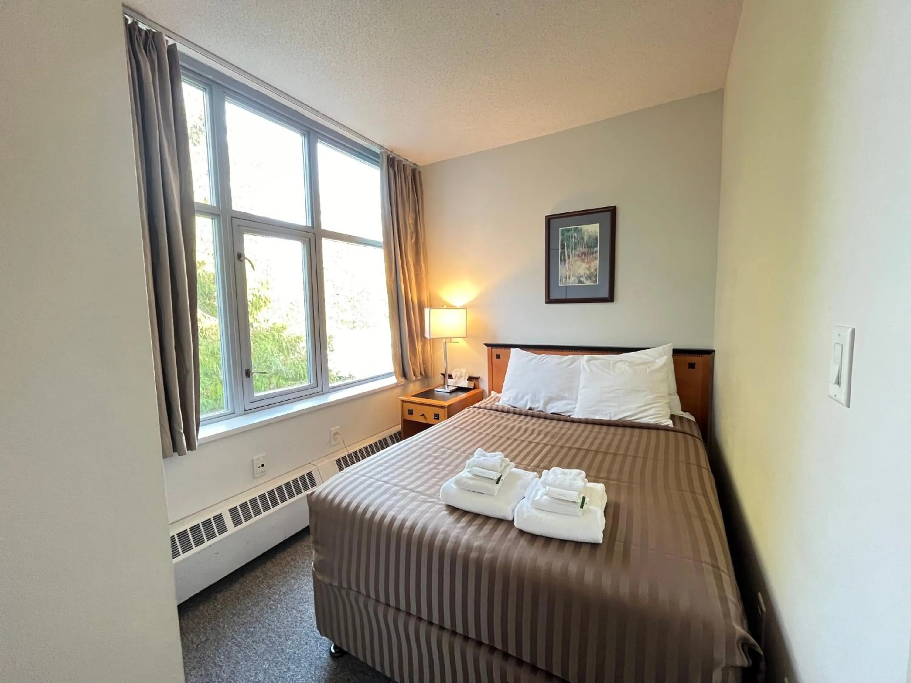 Bedroom, Bed in Carey Centre on UBC campus