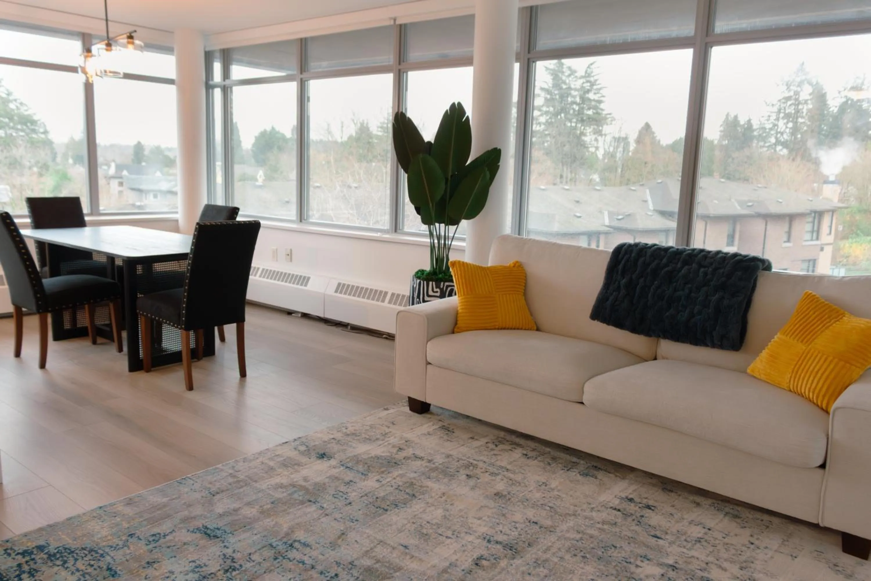 Living room in Carey Centre on UBC campus