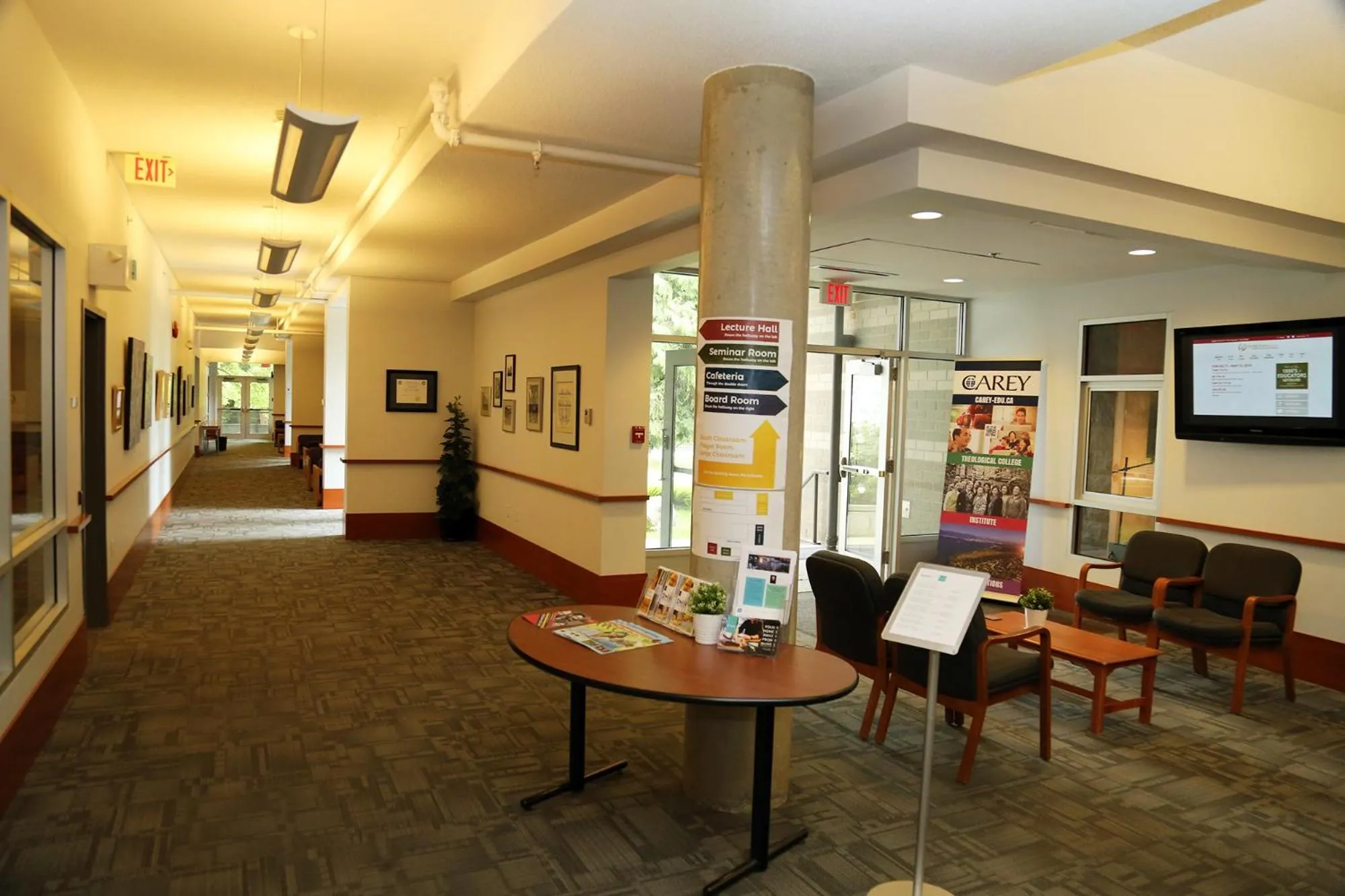 Lobby or reception in Carey Centre on UBC campus