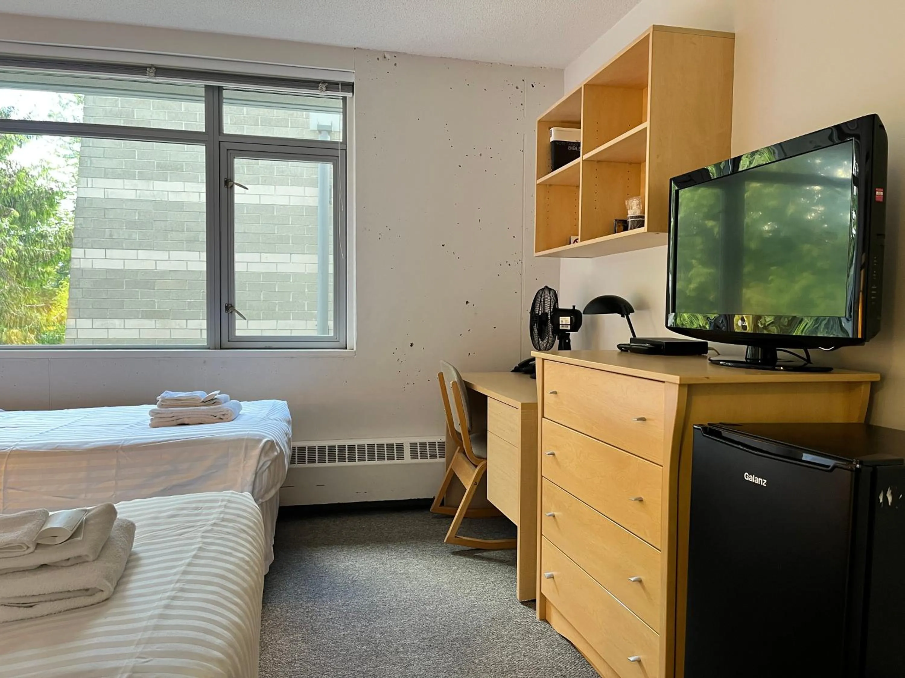 Bed in Carey Centre on UBC campus