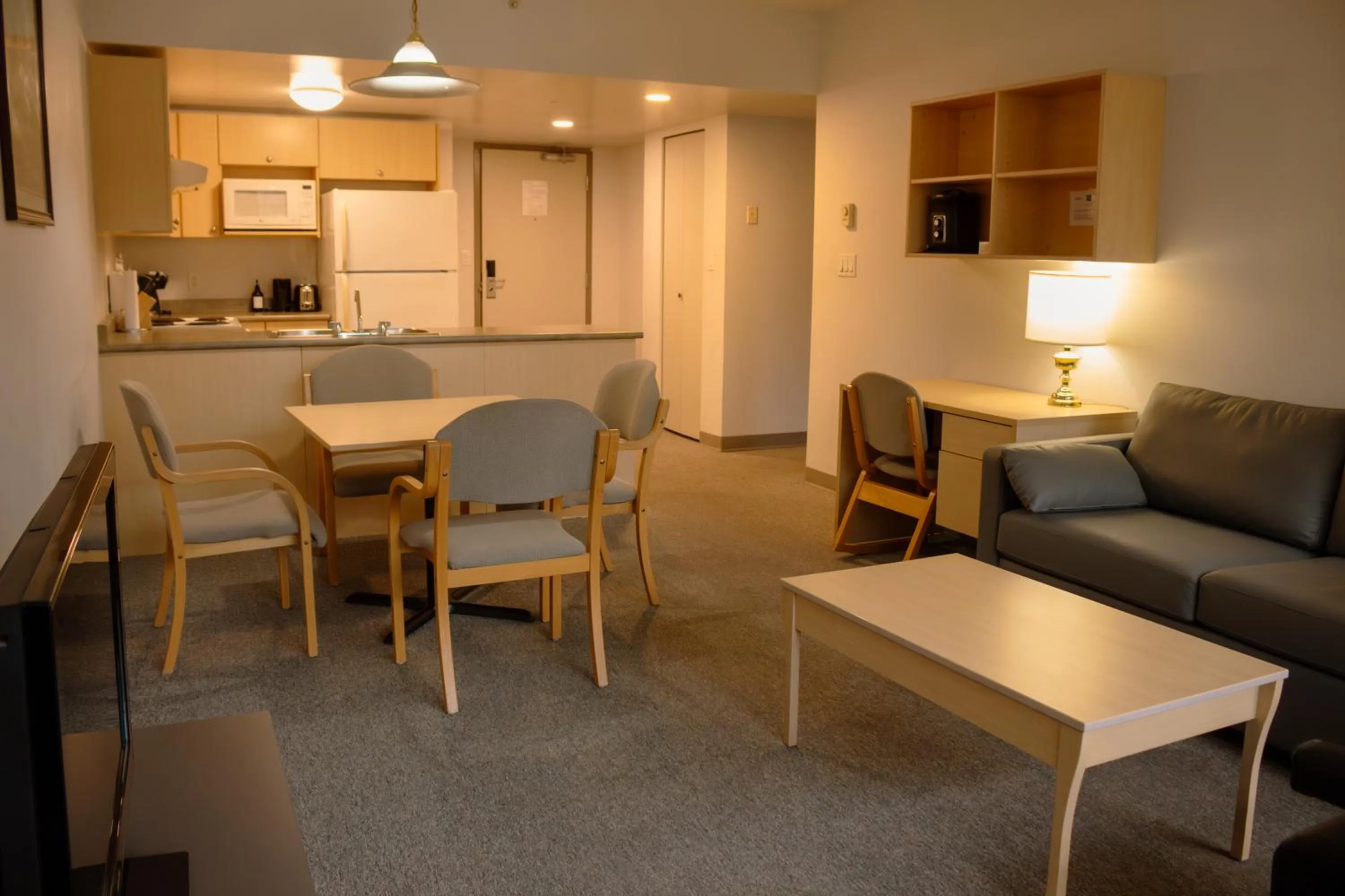 Living room in Carey Centre on UBC campus