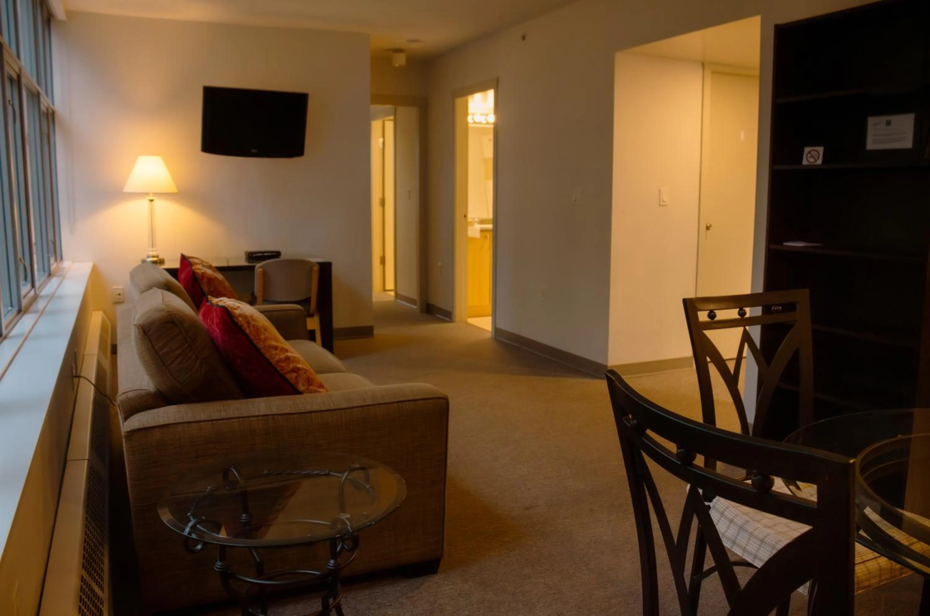 Living room in Carey Centre on UBC campus