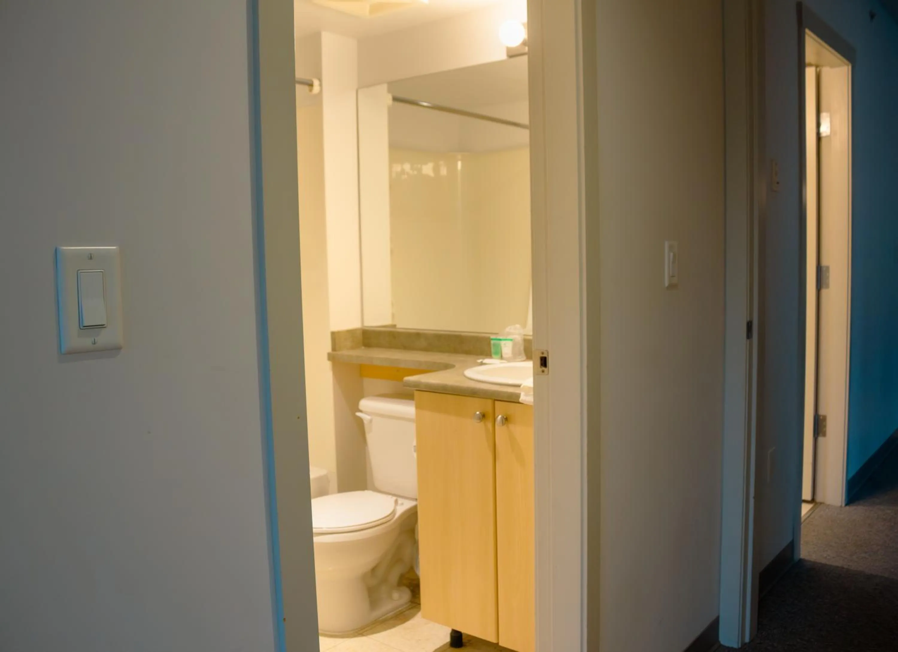 Bathroom in Carey Centre on UBC campus