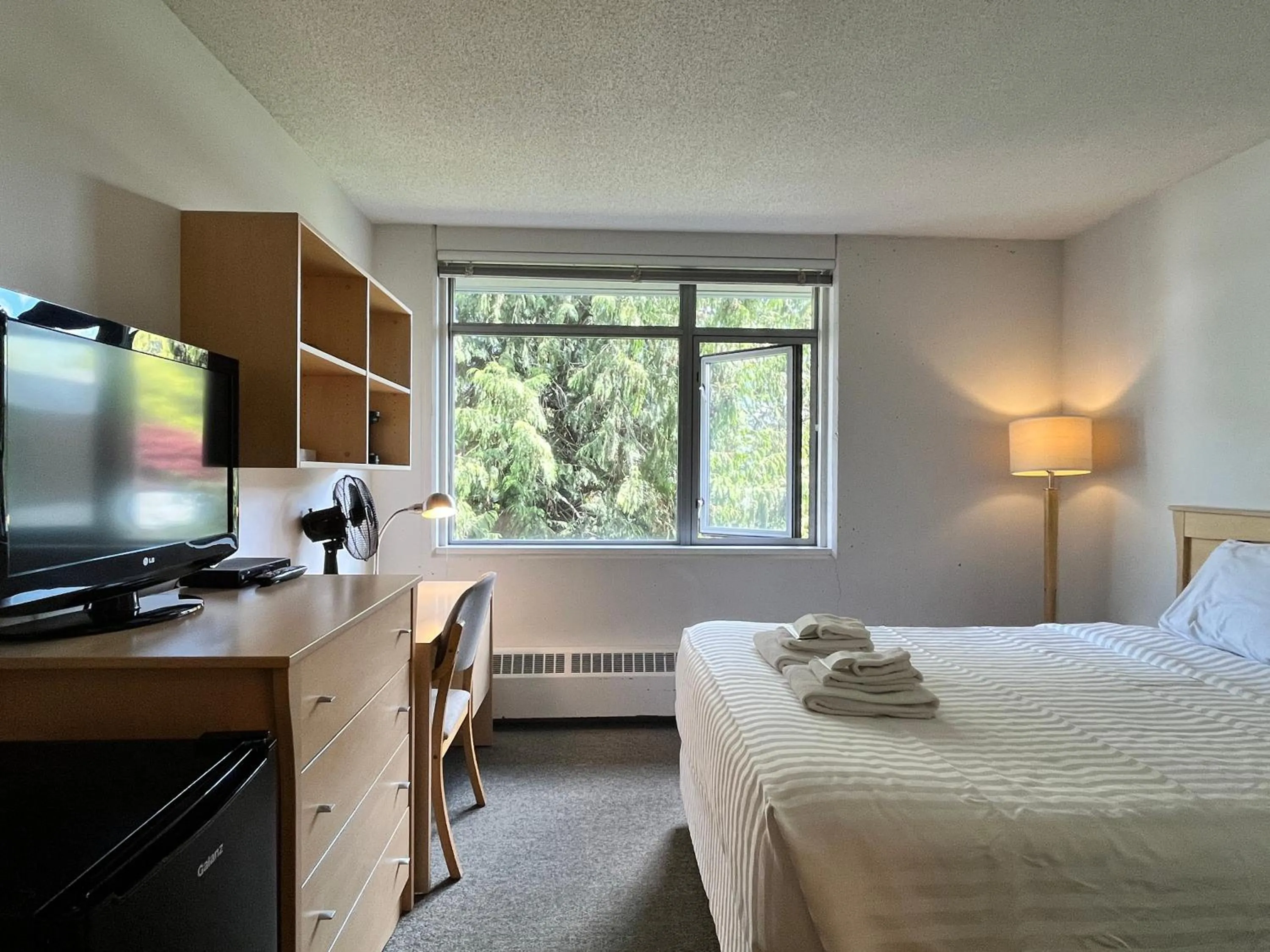 Bed in Carey Centre on UBC campus