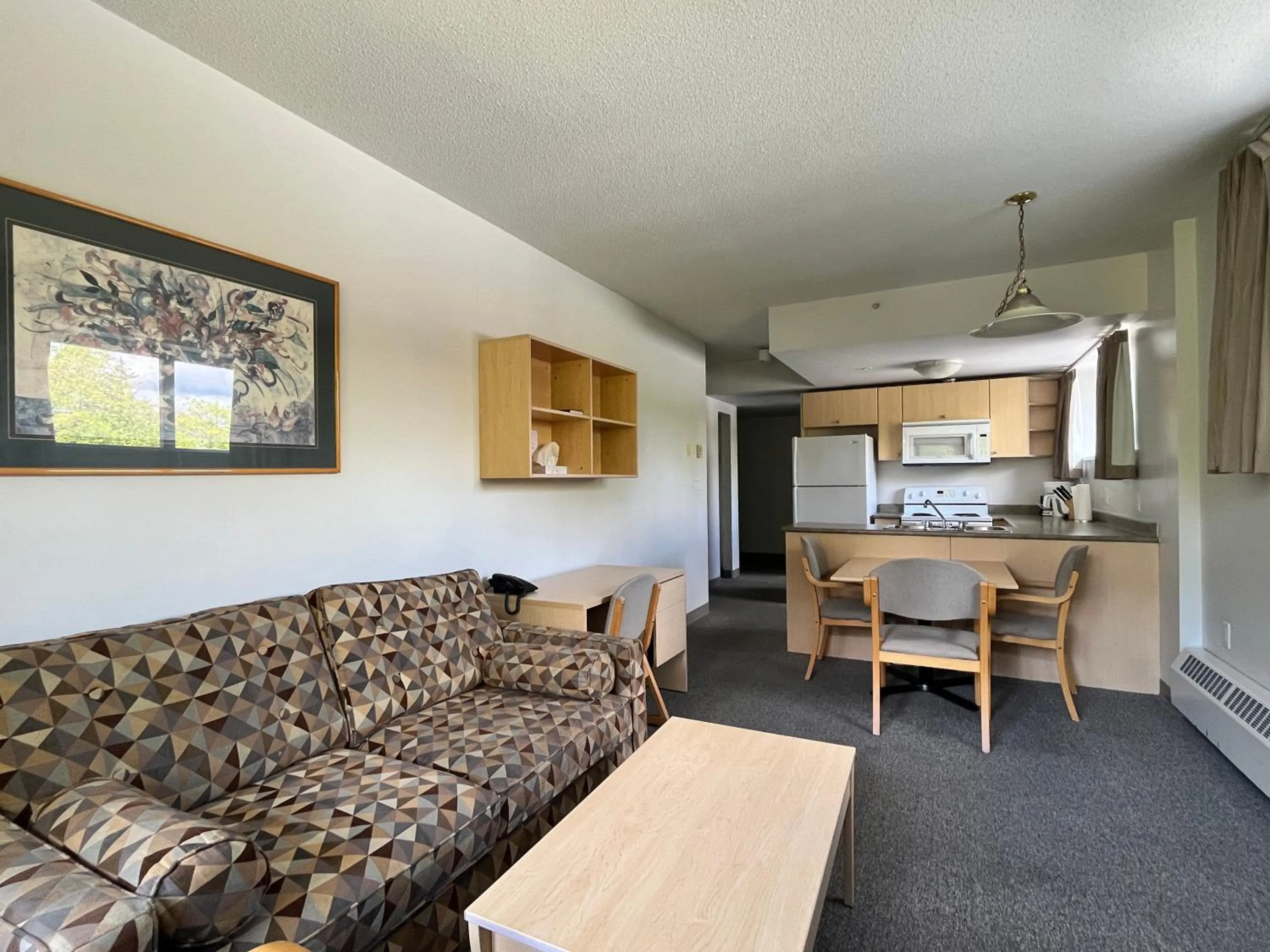 Living room in Carey Centre on UBC campus