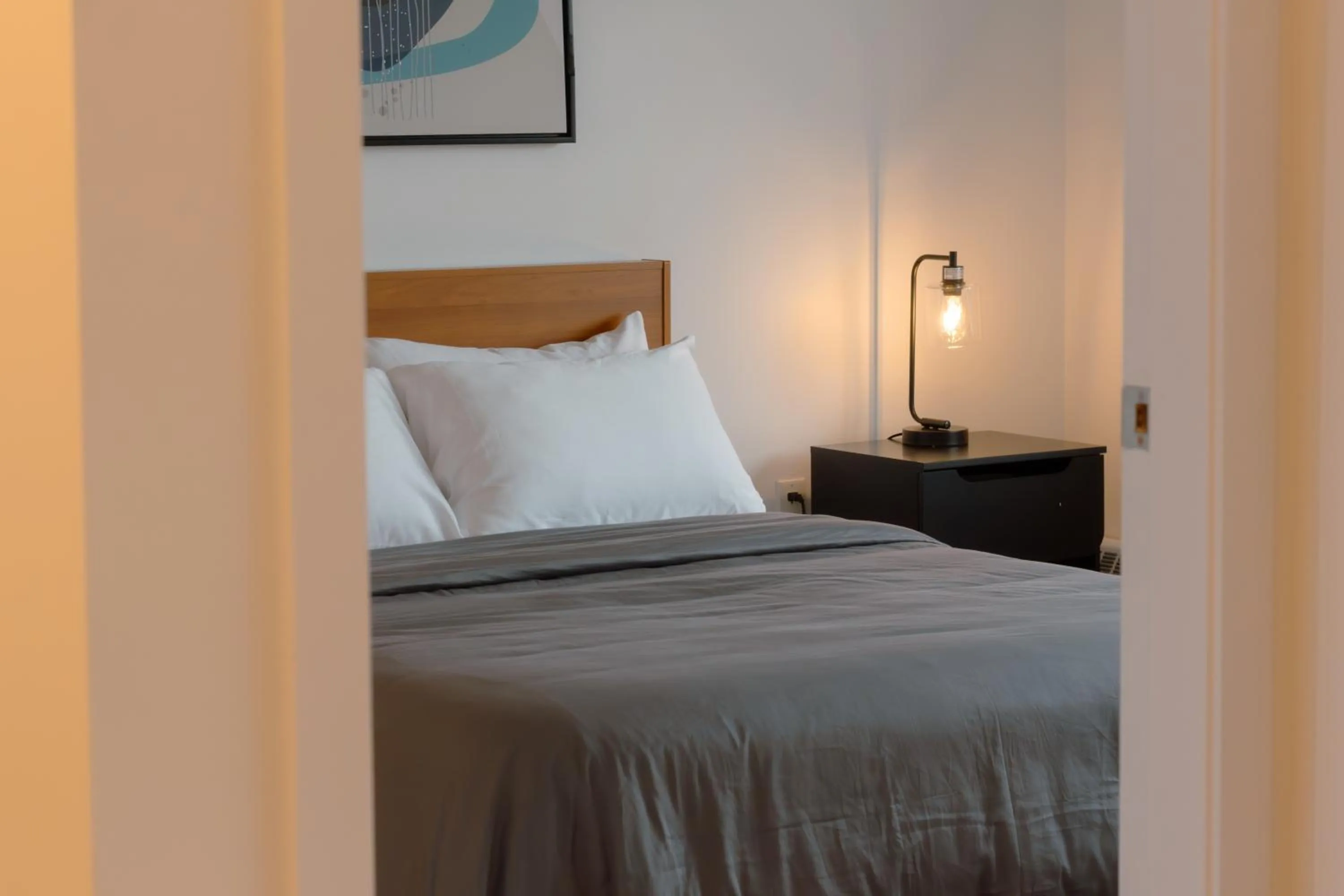 Bed in Carey Centre on UBC campus