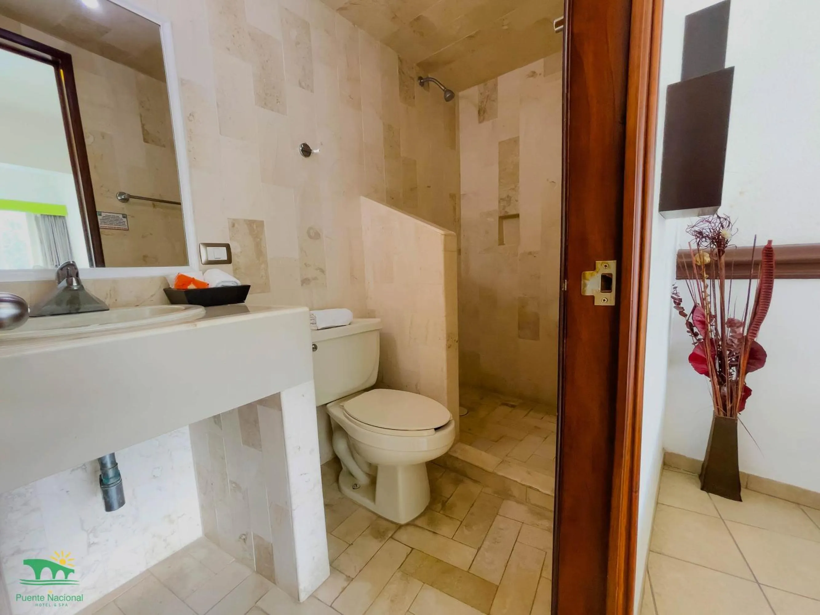 Shower in Hotel Puente Nacional & Spa