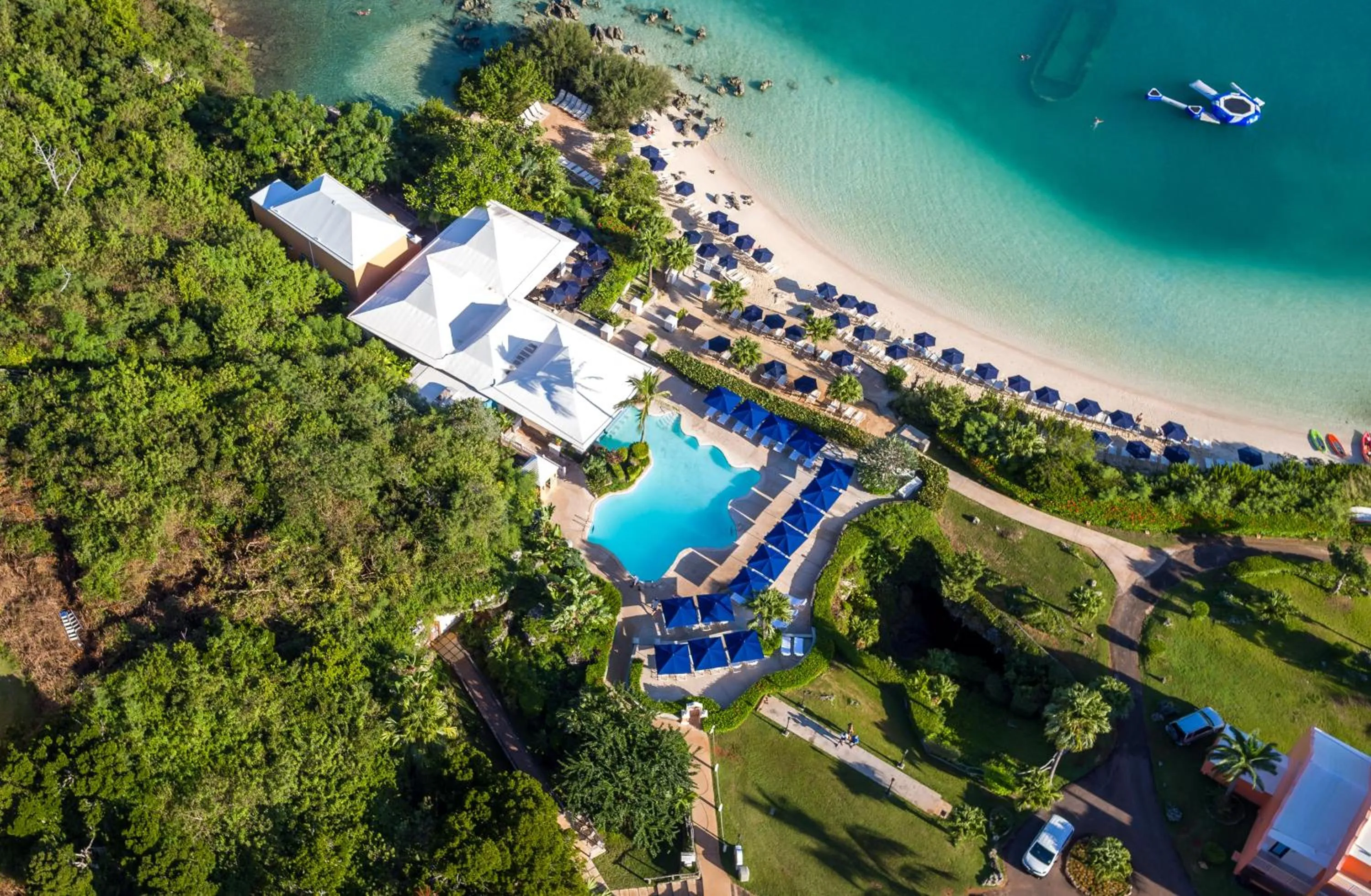 Bird's eye view in Grotto Bay Beach Resort