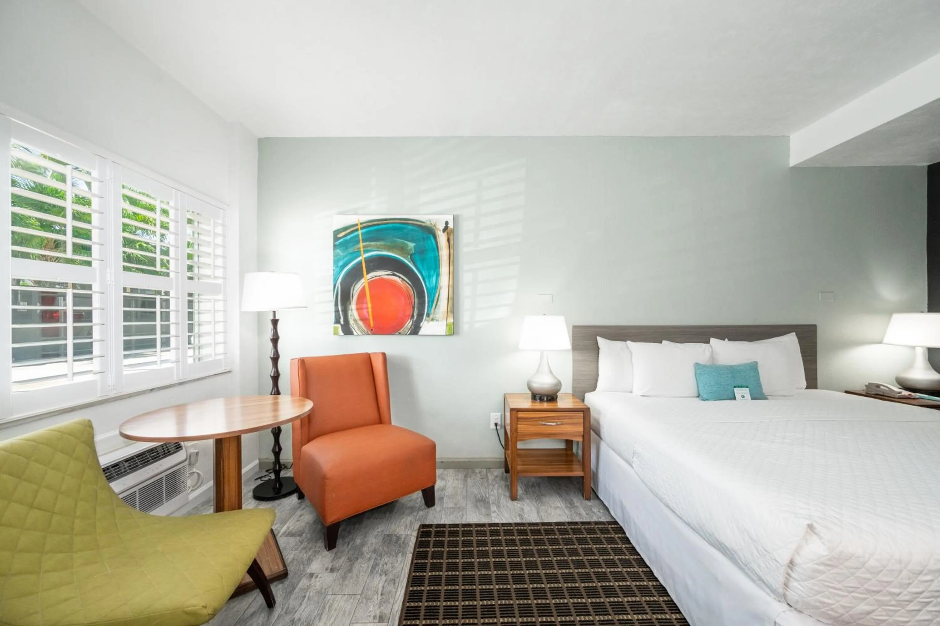 Bed in Blue Marlin Motel