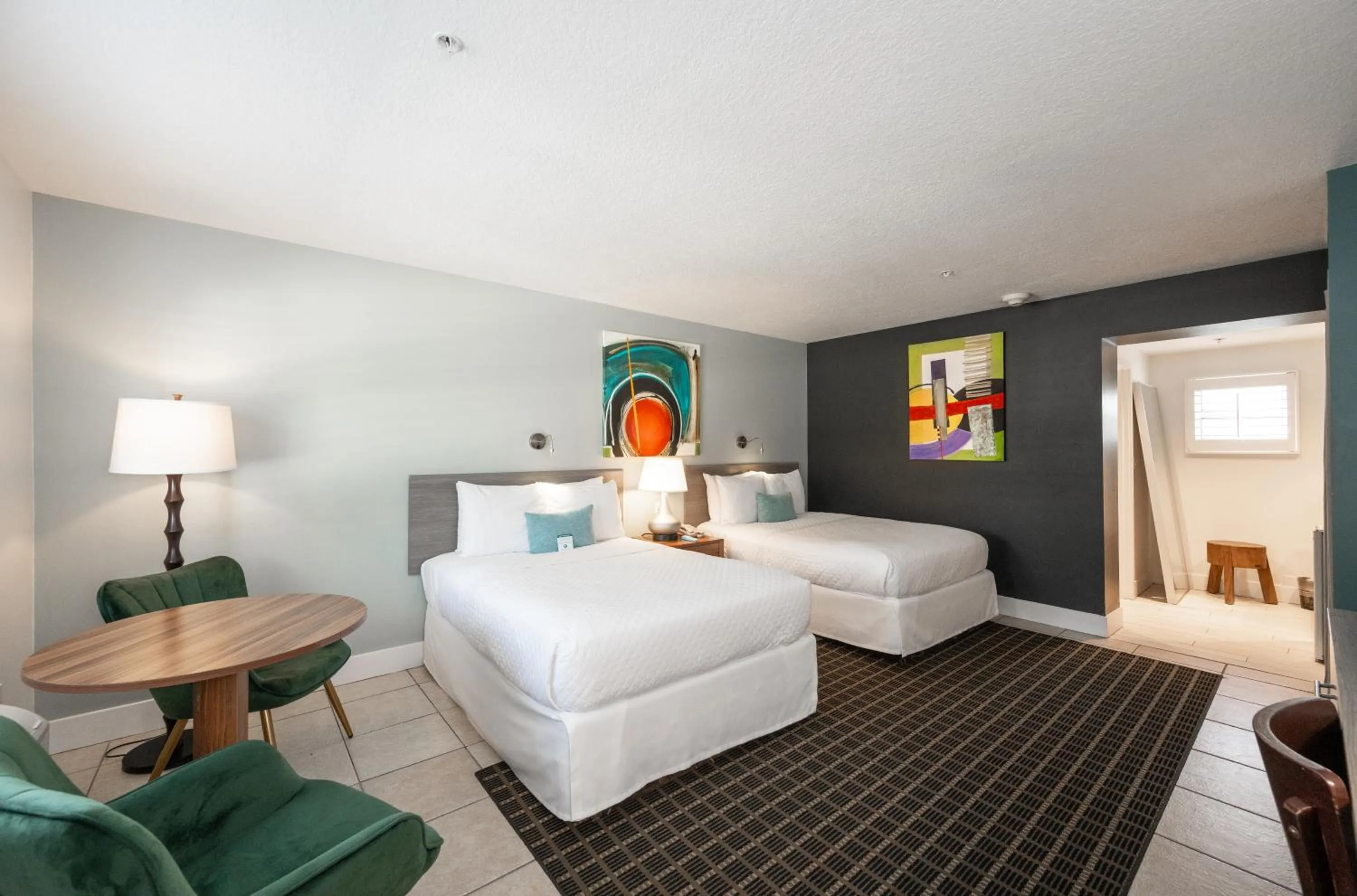 Bed in Blue Marlin Motel