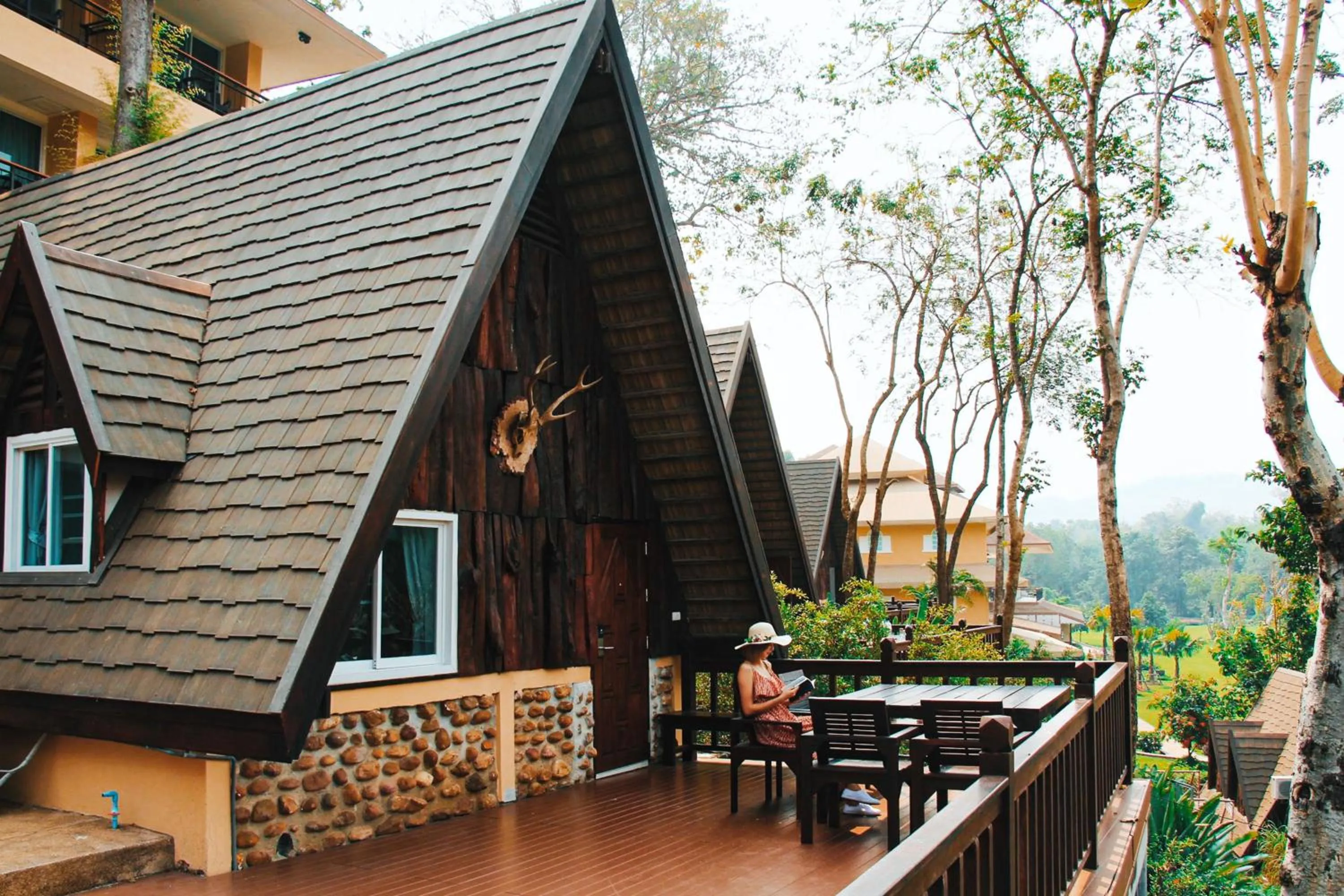 Balcony/Terrace in Suan Sai Yok Resort