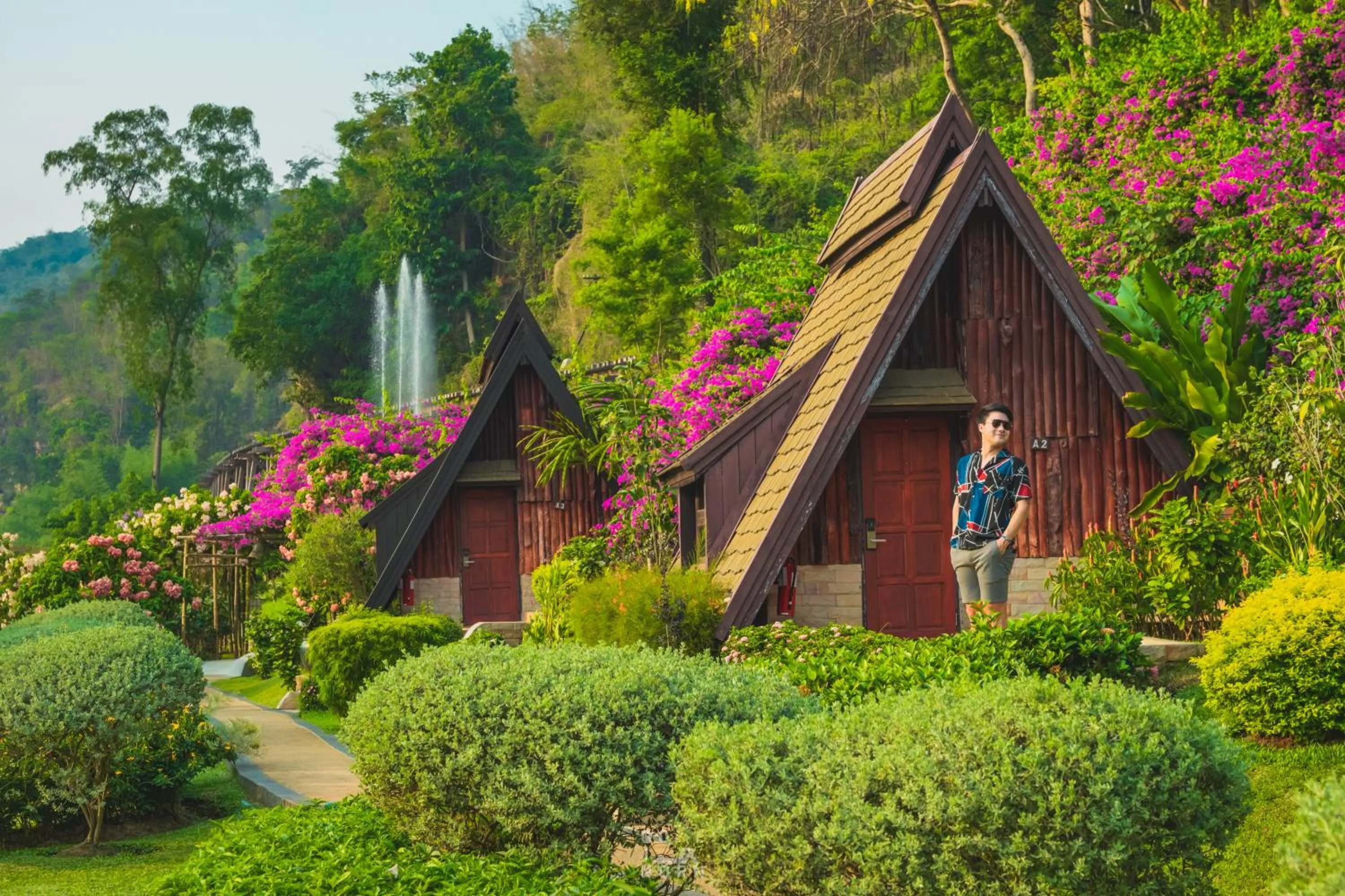 Balcony/Terrace in Suan Sai Yok Resort
