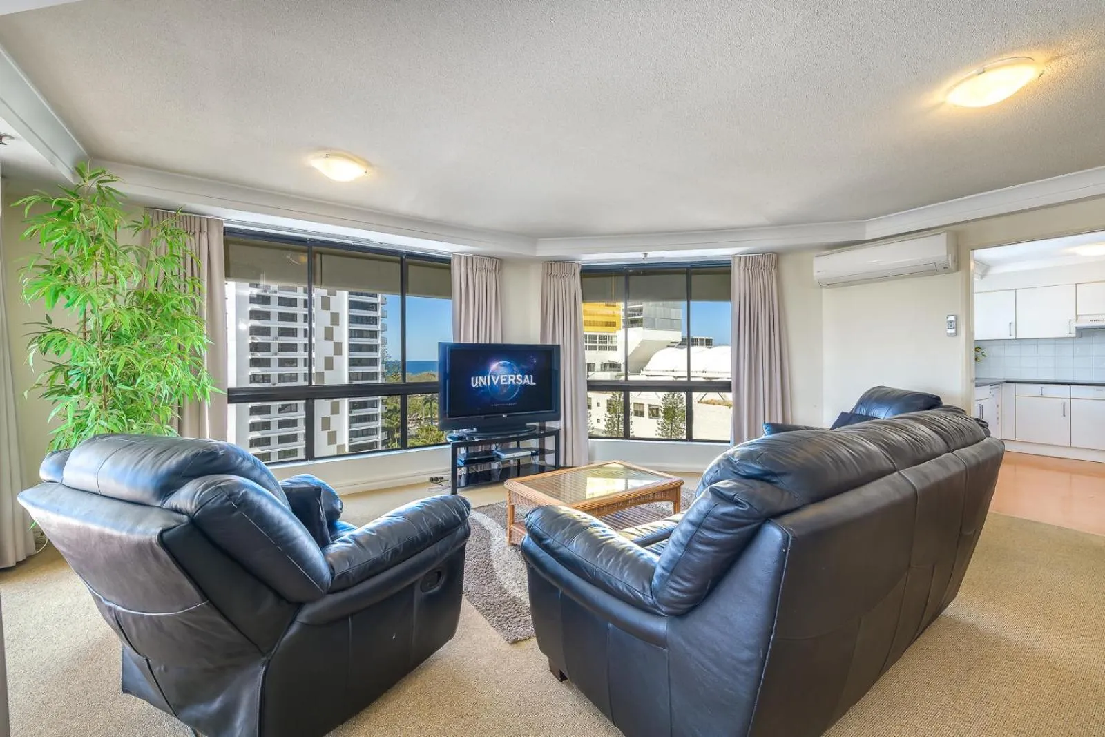 Living room in Victoria Square Apartments