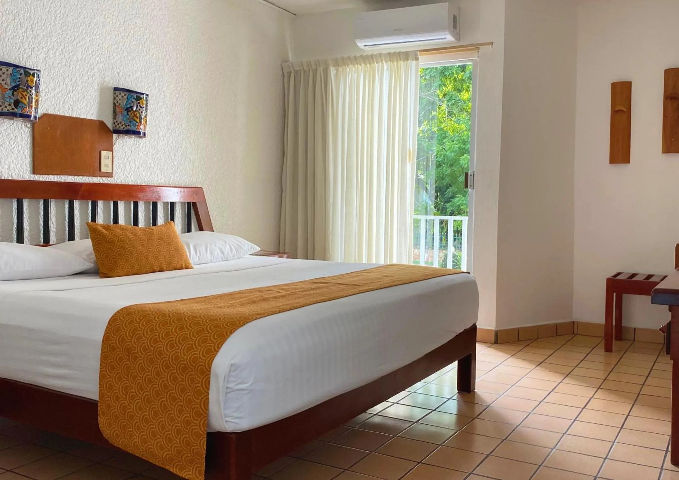 furniture, Bed in Hotel Maya Palenque