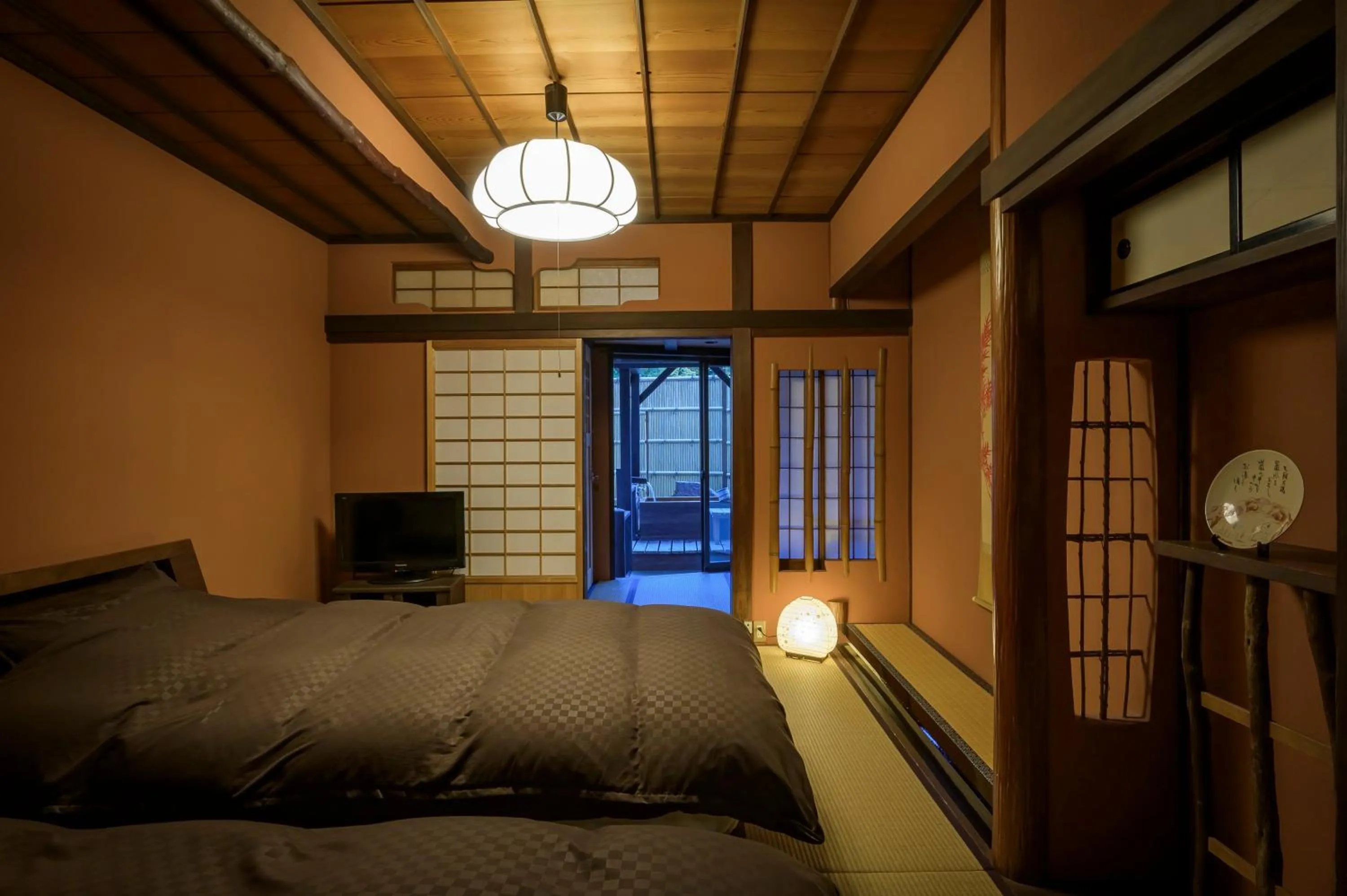 Bedroom, Bed in Ryokan Ohashi
